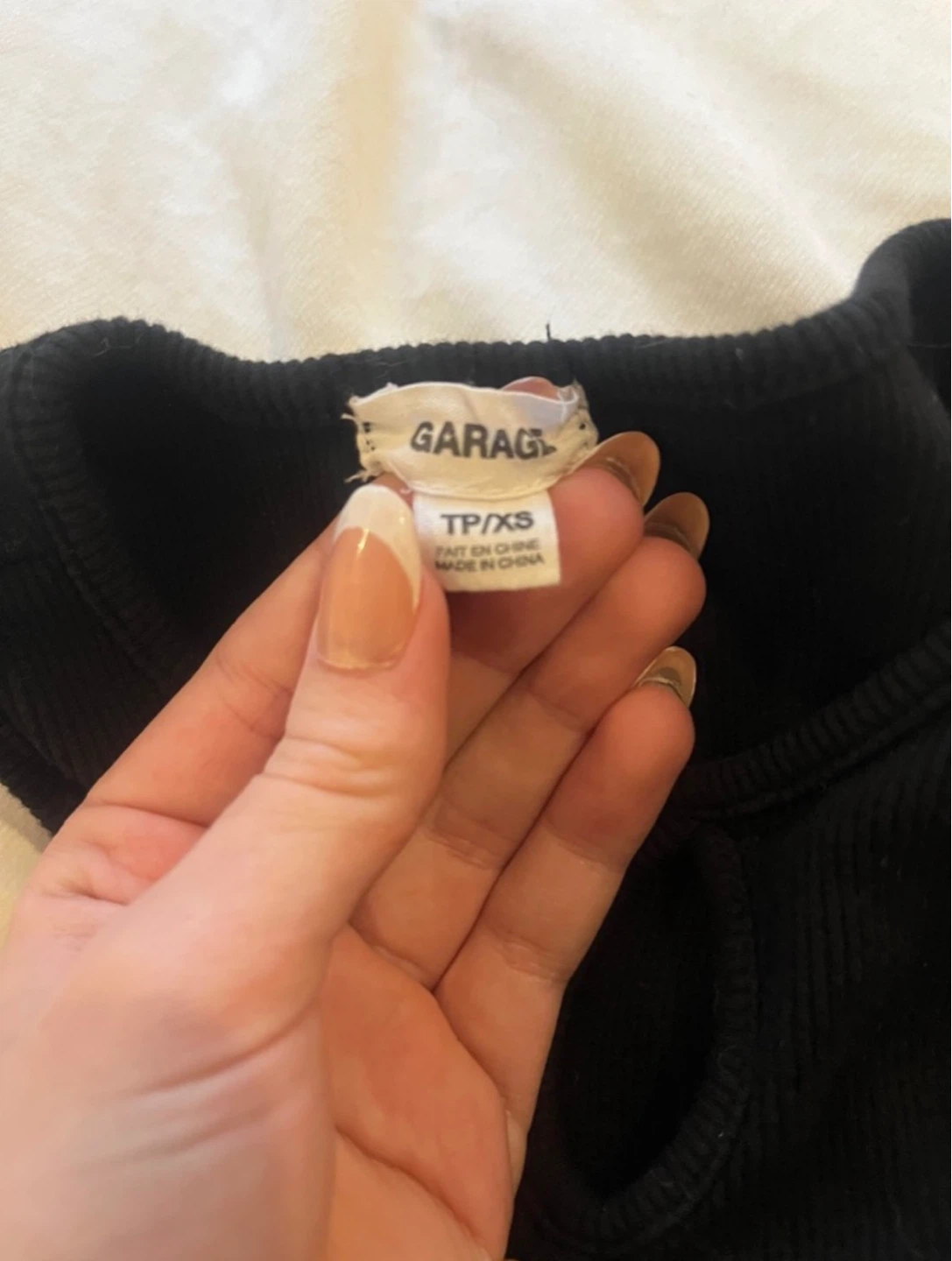 Garage Black Cutout Ribbed Mini Dress - photo 2