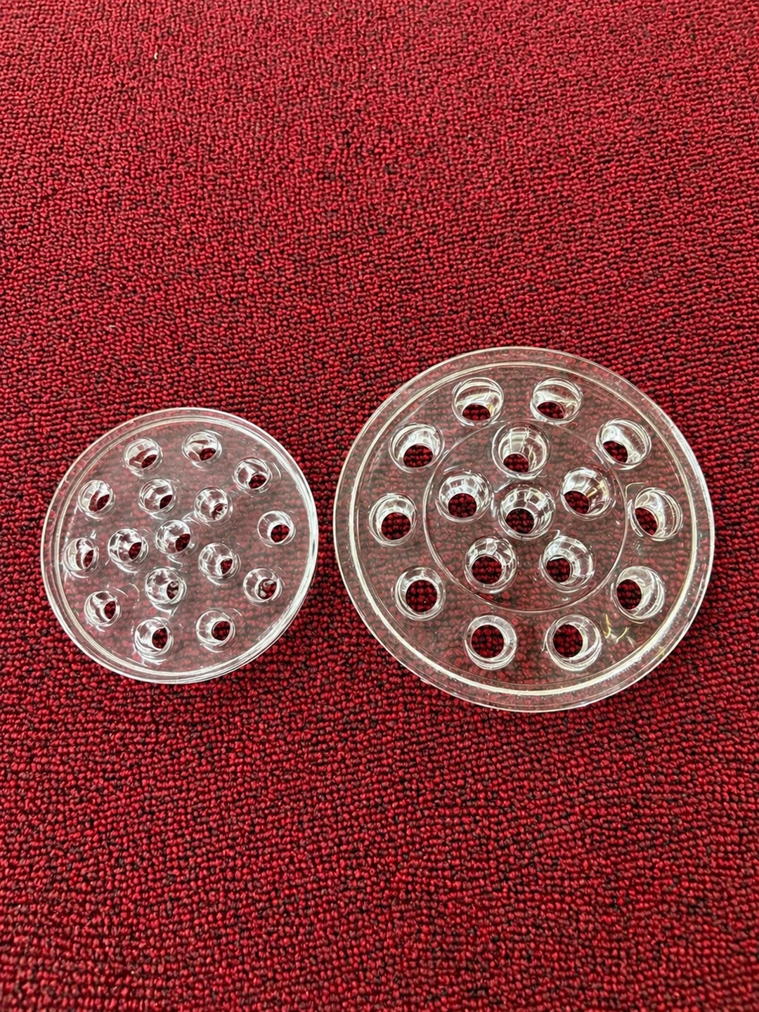 Clear Glass Flower Frog Holders