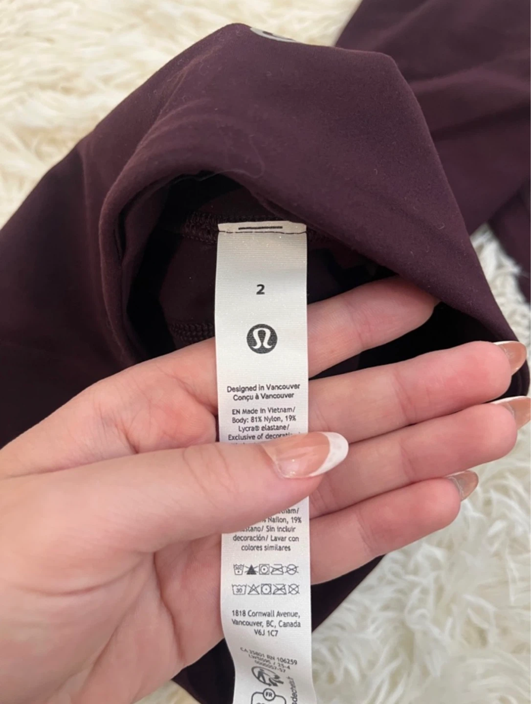 Lululemon Burgundy Flare Yoga Pants - photo 2