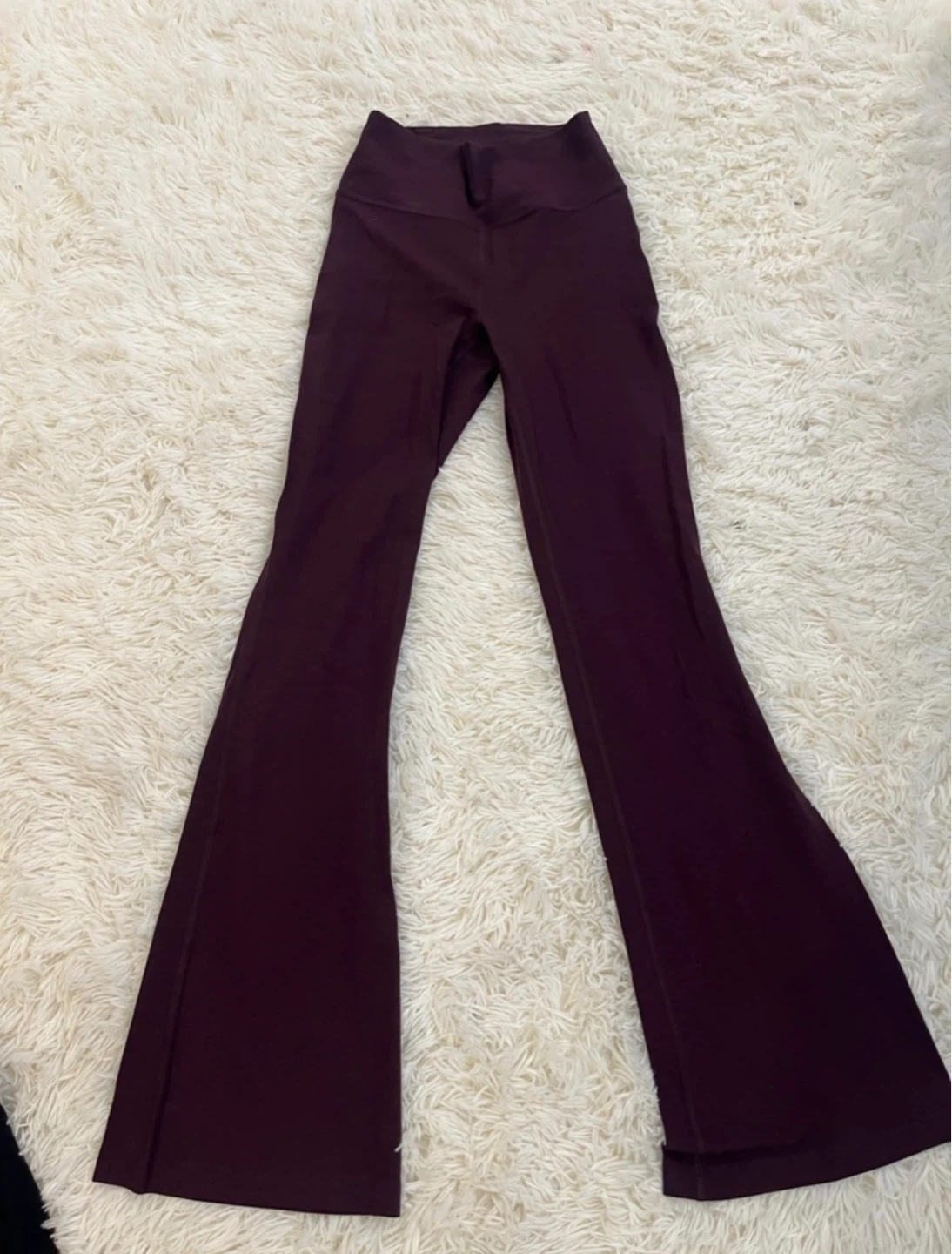 Lululemon Burgundy Flare Yoga Pants