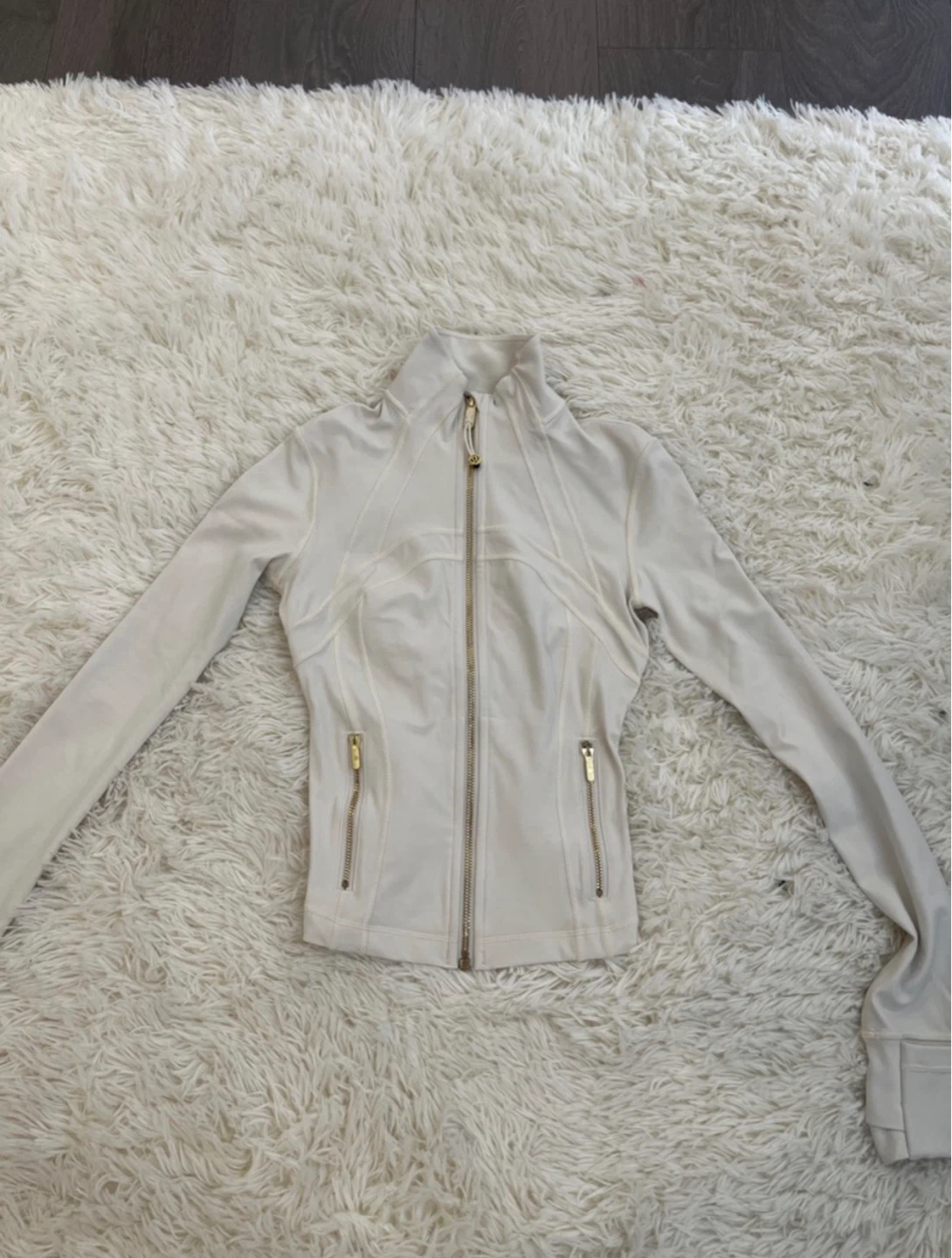 Lululemon White Full Zip Jacket