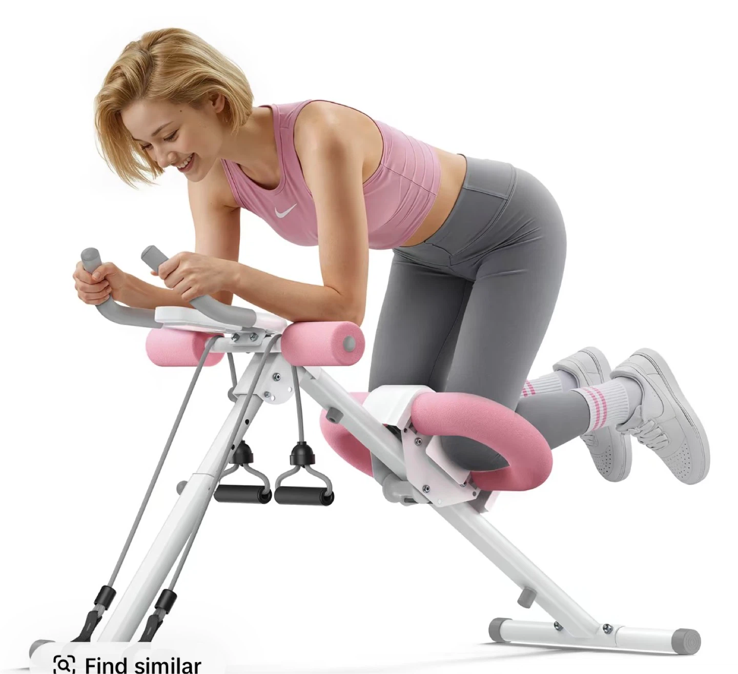 Abdominal Exercise Machine with Resistance Bands