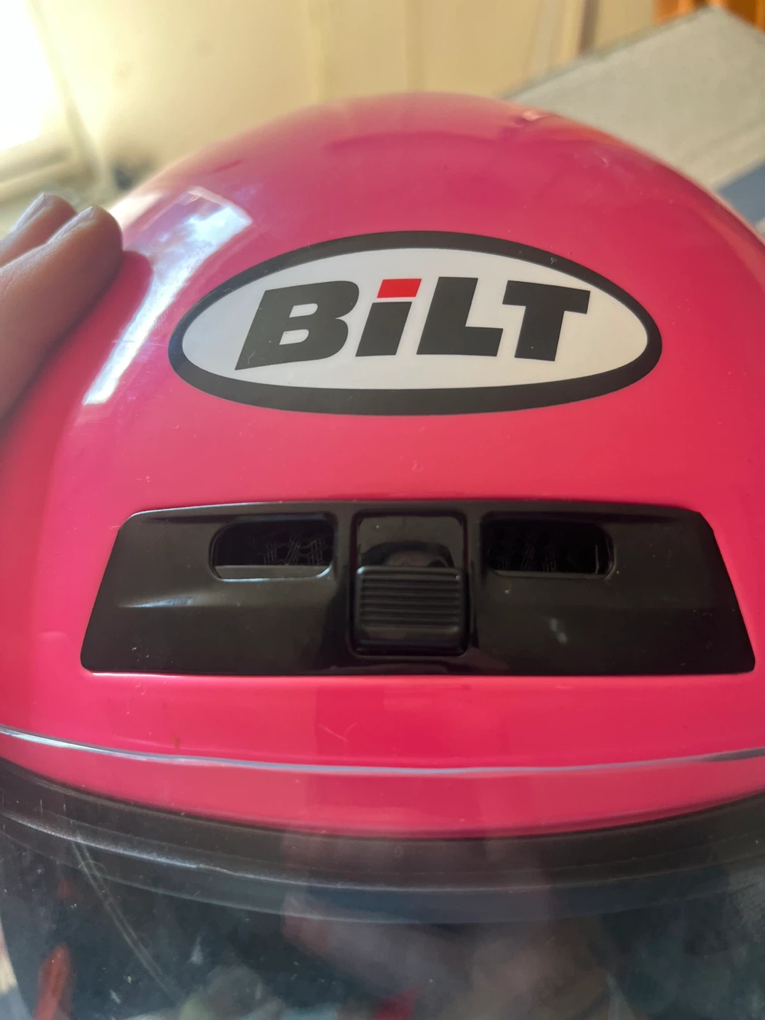 BILT Roadster DOT Certified Pink Motorcycle Helmet - Size Medium - photo 2