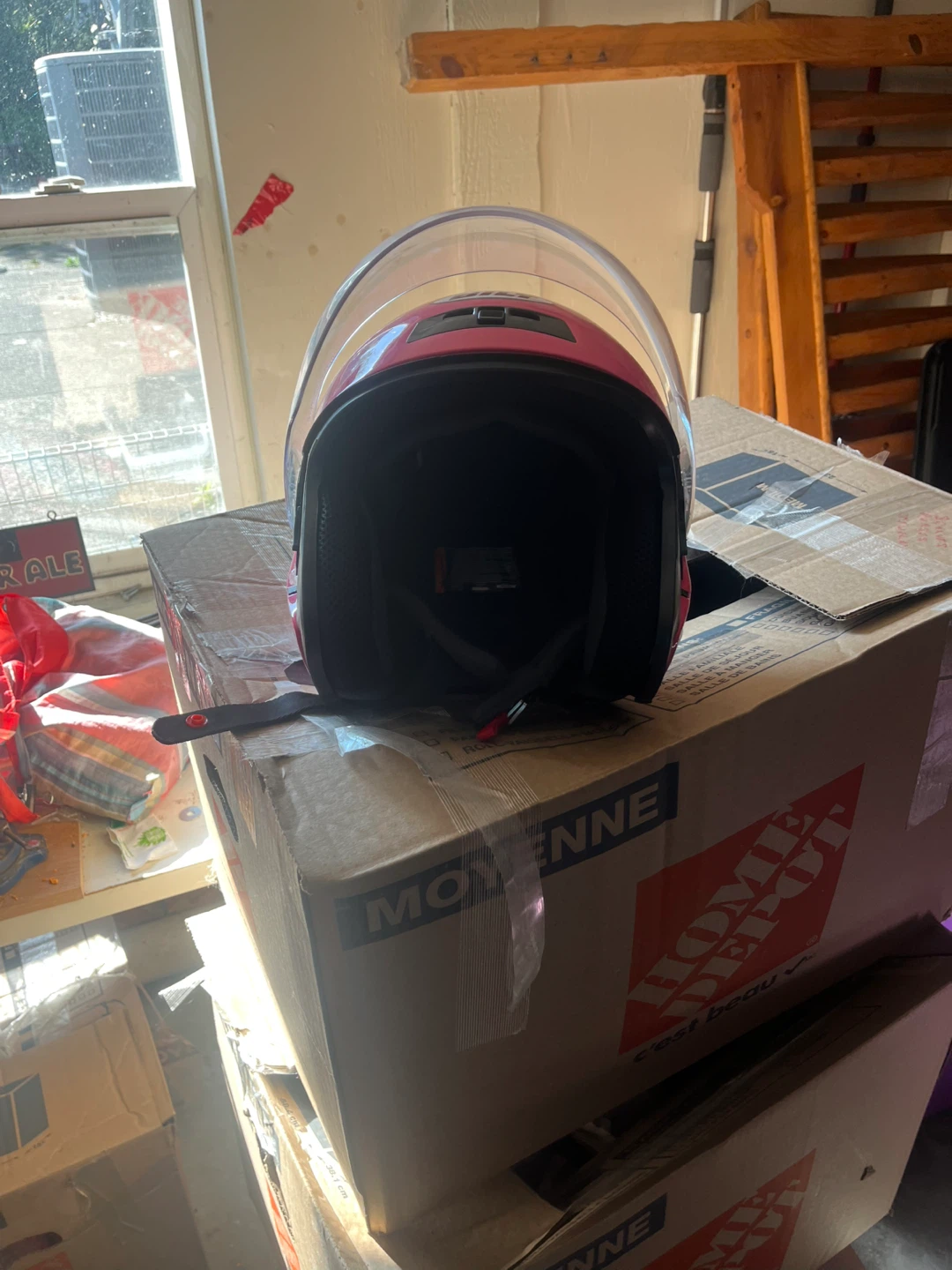 BILT Roadster DOT Certified Pink Motorcycle Helmet - Size Medium - photo 5