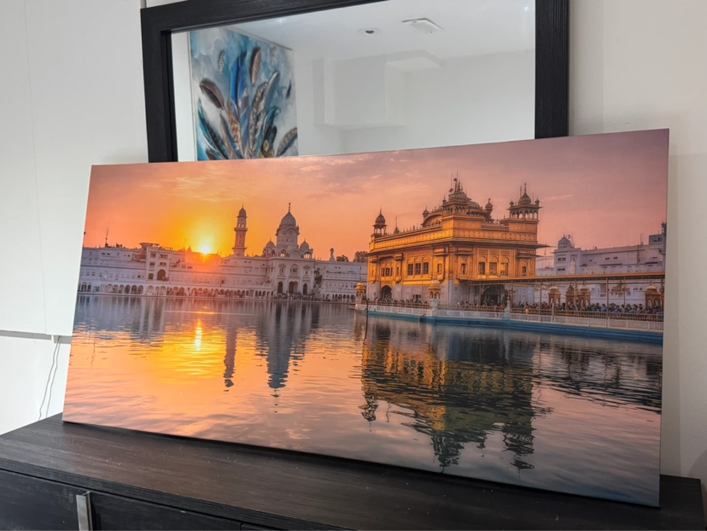 Golden Temple Canvas Print Wall Art