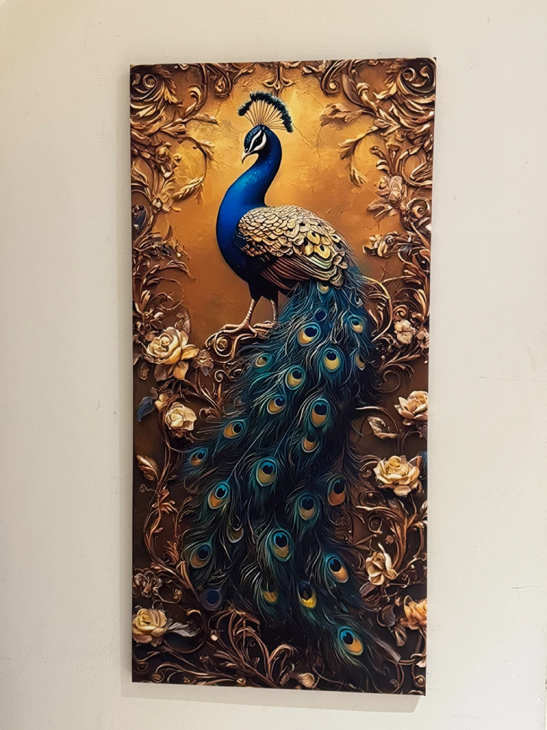 Large Peacock Wall Art