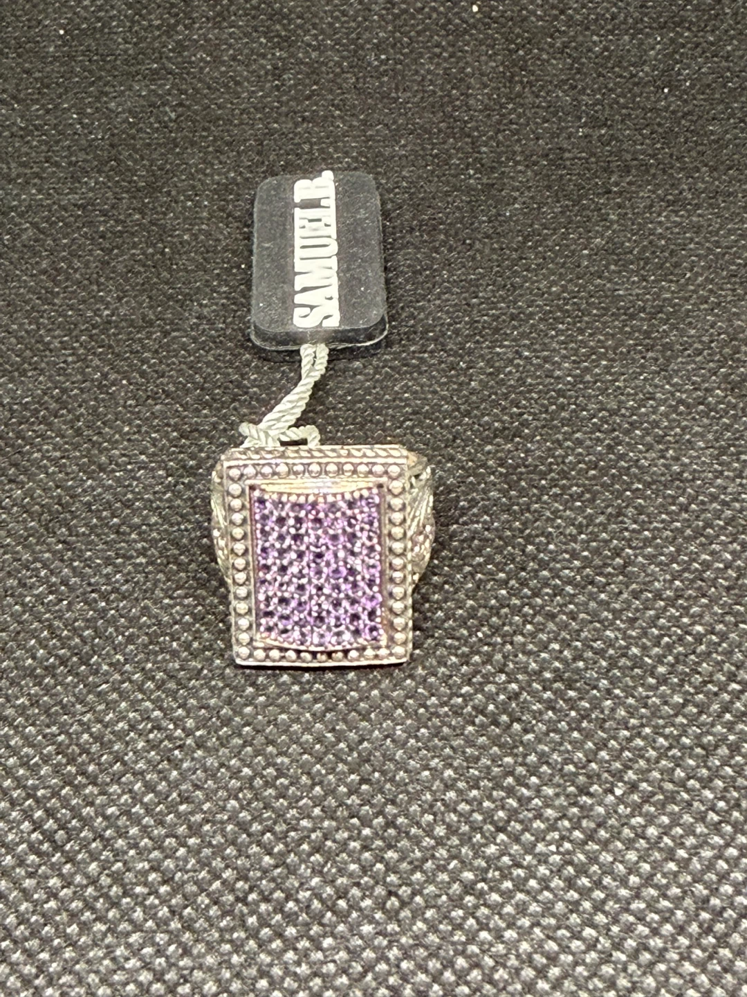 Samuel B. Sterling Silver Amethyst Ring size 6 - photo 4