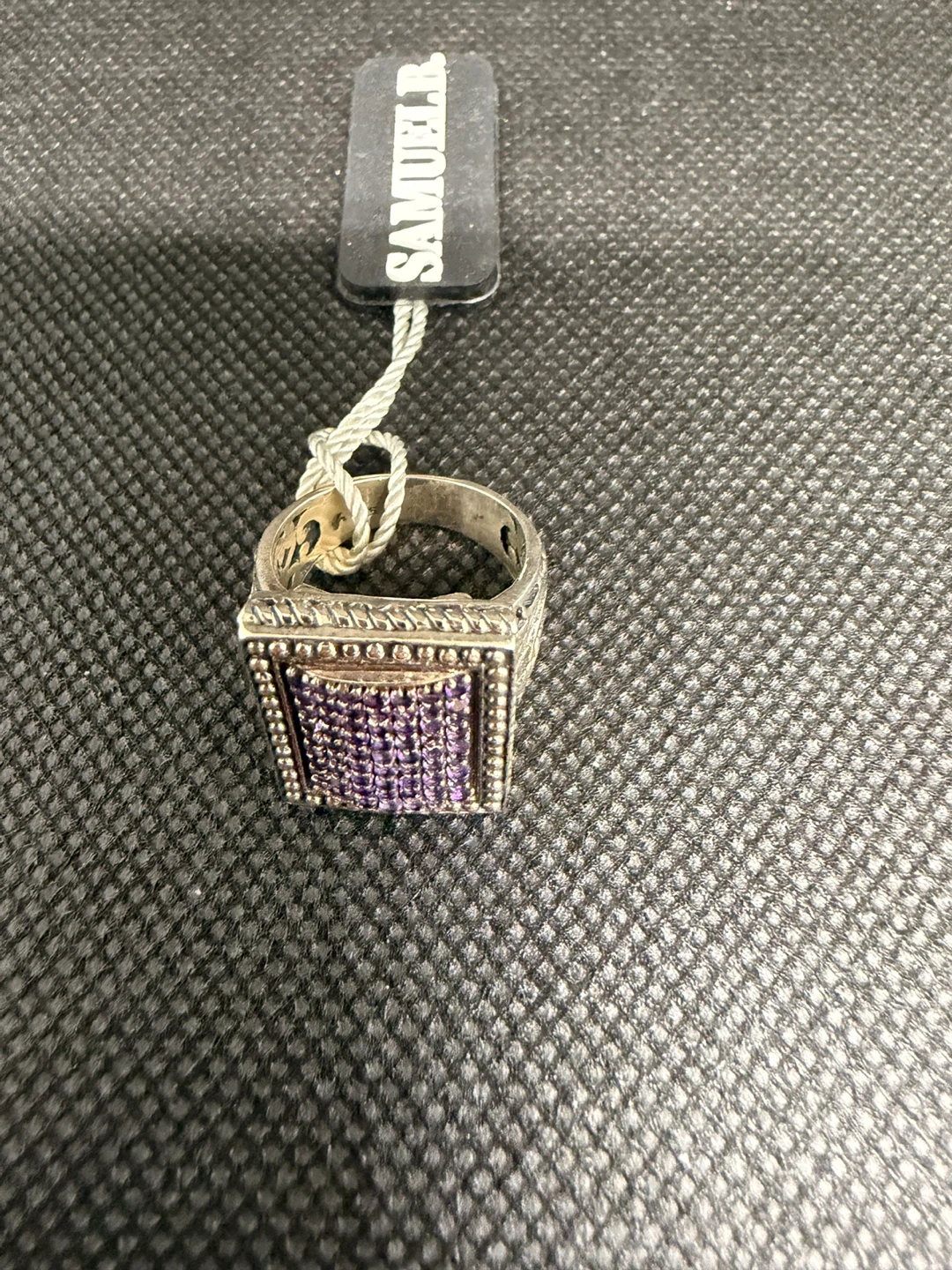 Samuel B. Sterling Silver Amethyst Ring size 6 - photo 2