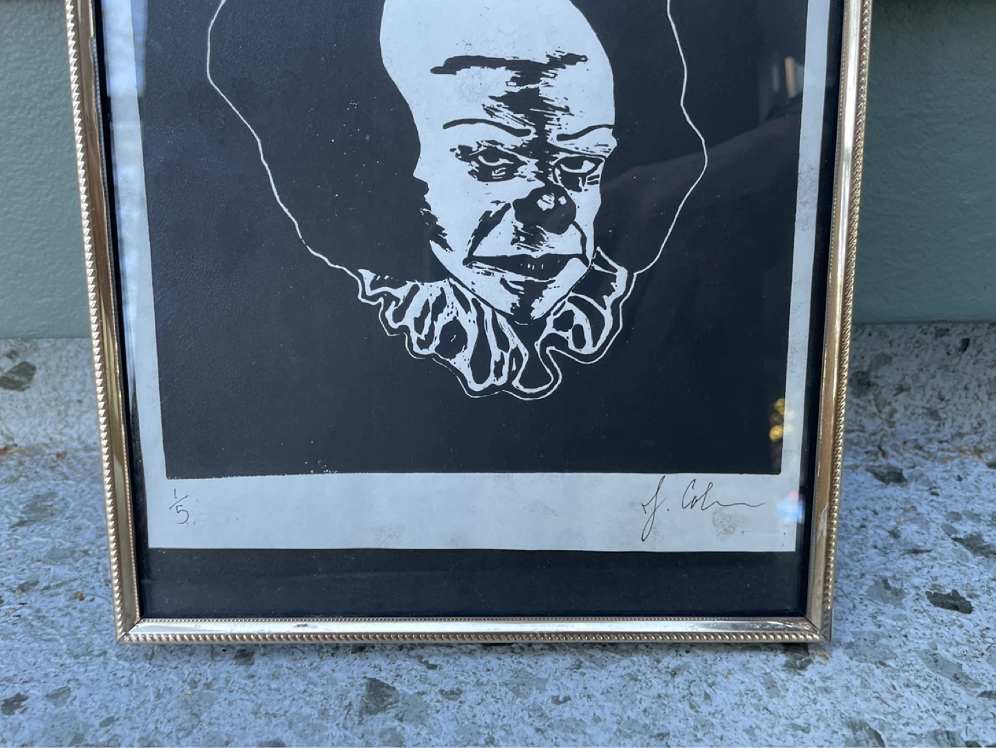 Framed Art Print - Pennywise Clown 1/5 - photo 4