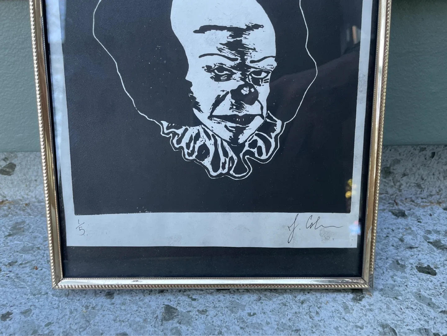 Framed Art Print - Pennywise Clown 1/5 - photo 4