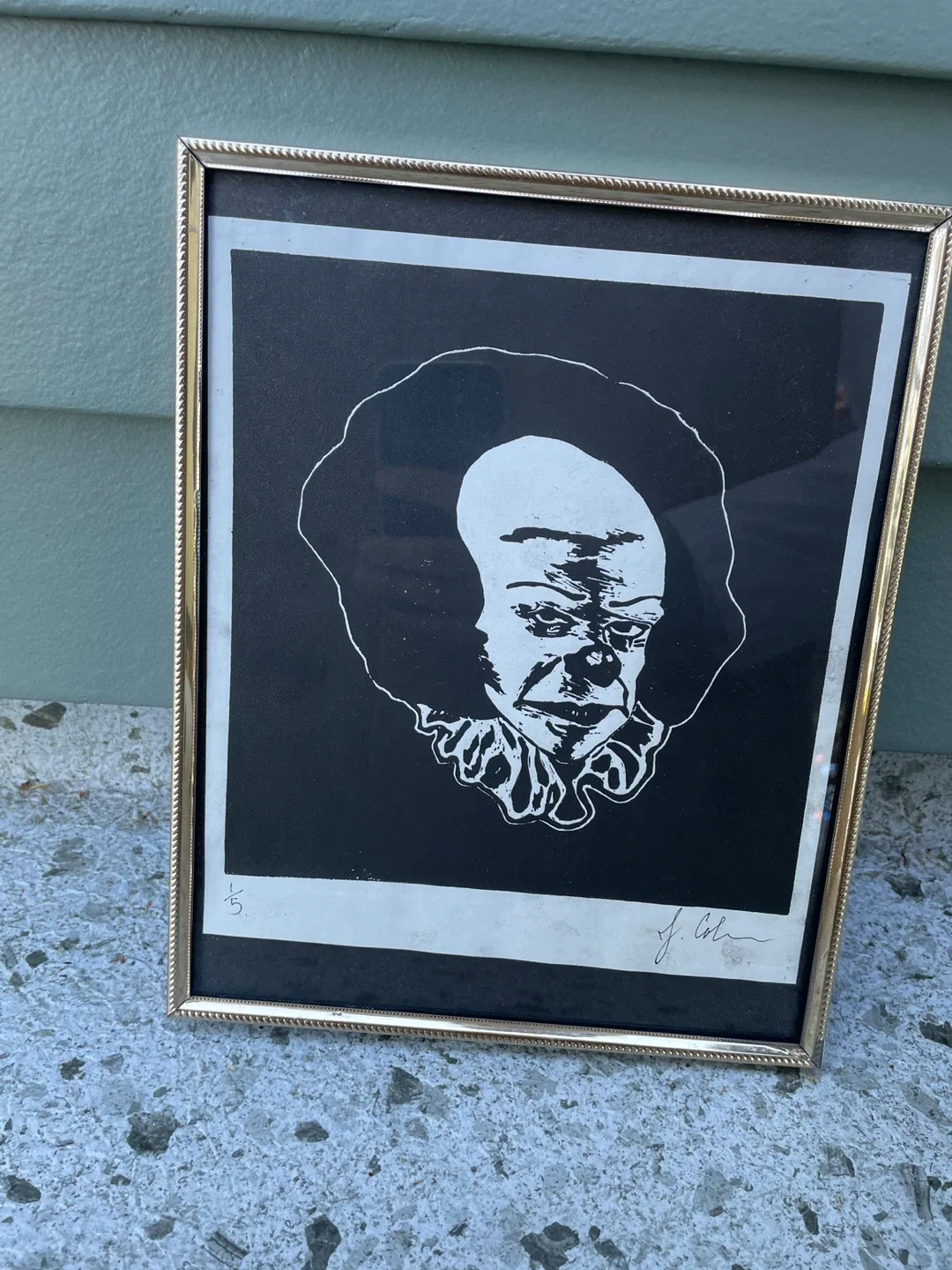 Framed Art Print - Pennywise Clown 1/5 - photo 2