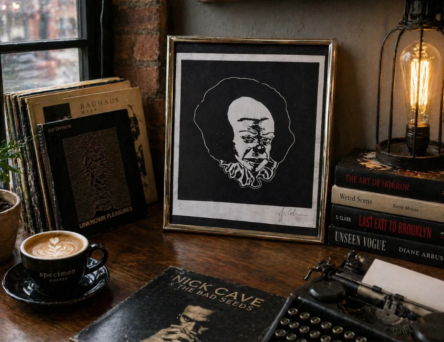 Framed Art Print - Pennywise Clown 1/5