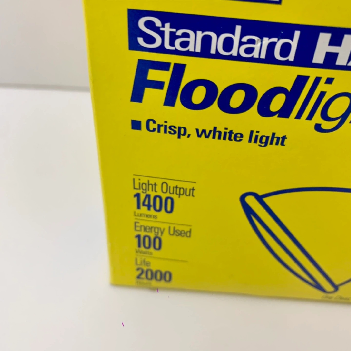 Halogen Flood Light 100W GE Bulb Outdoor Indoor Bright Lights - photo 2