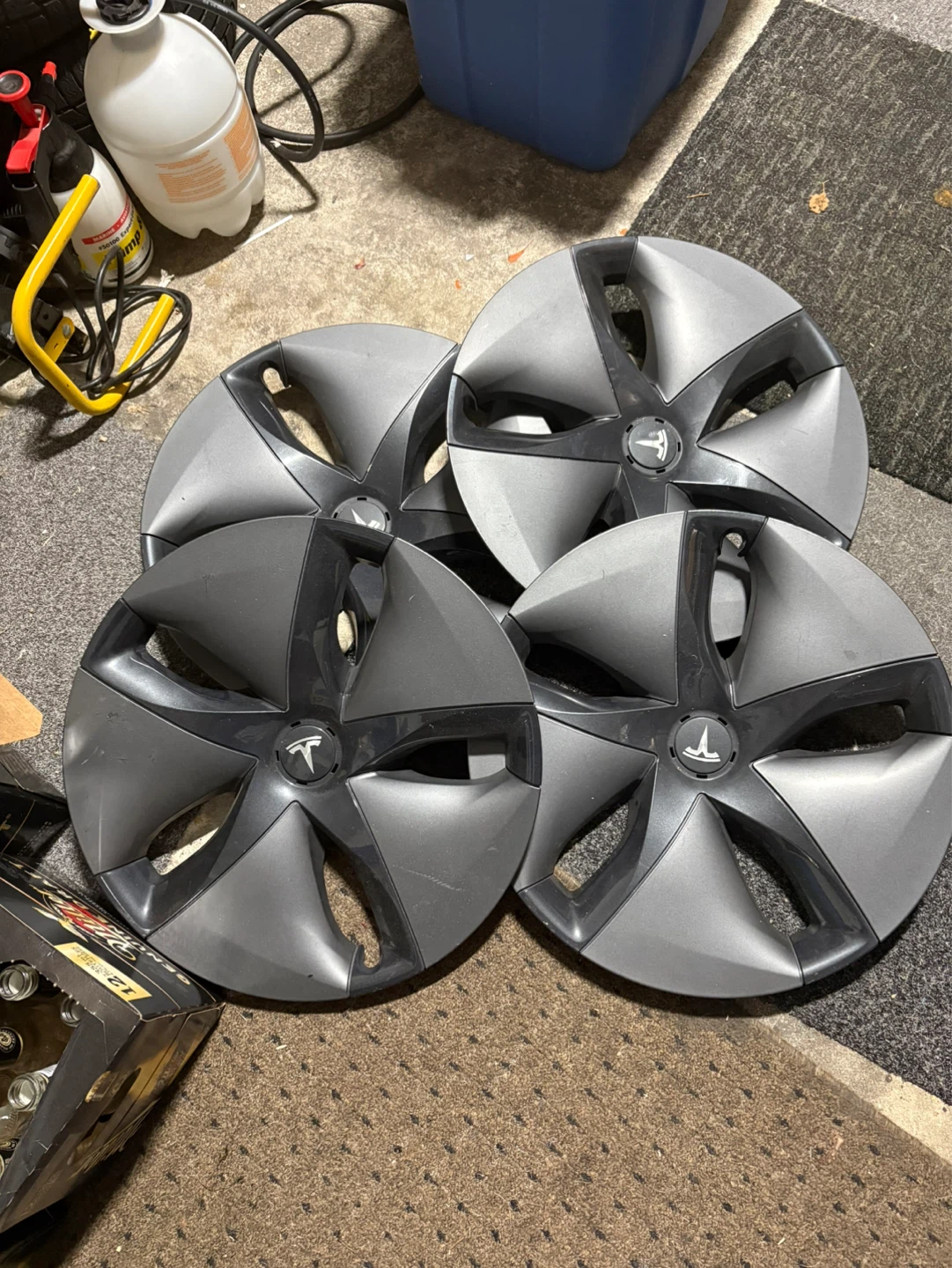 Set of 4 Tesla Model 3 Hubcaps