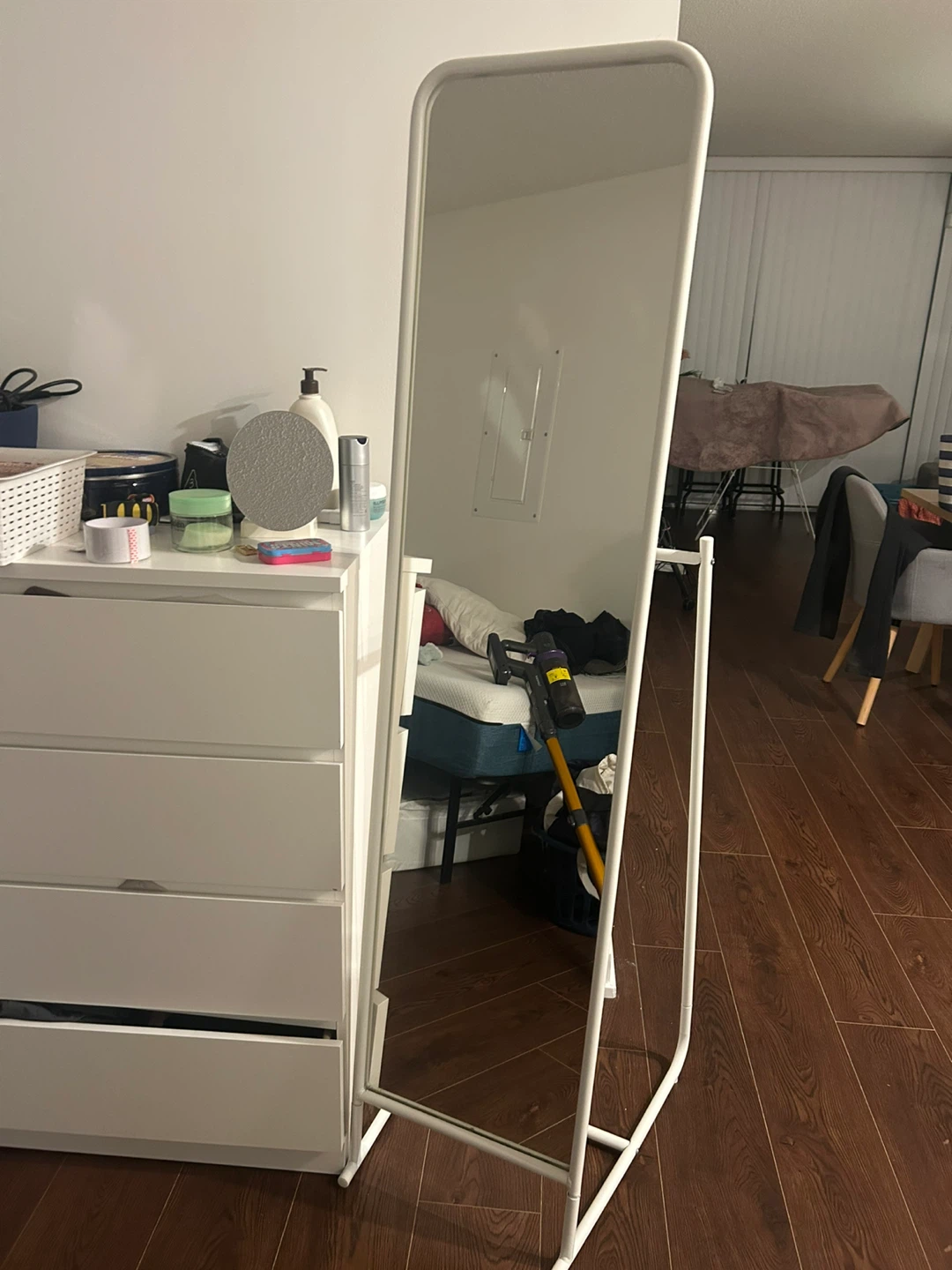 IKEA Standing Mirror White 48x160 cm