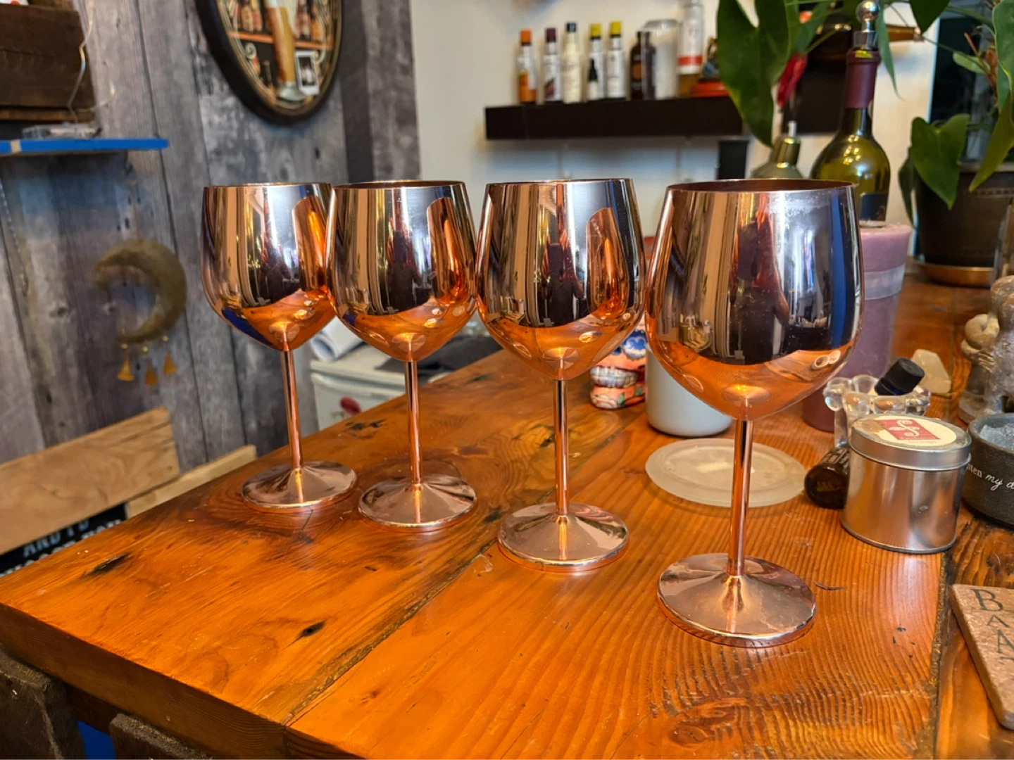 Set of 4 Copper Wine Glasses - photo 2