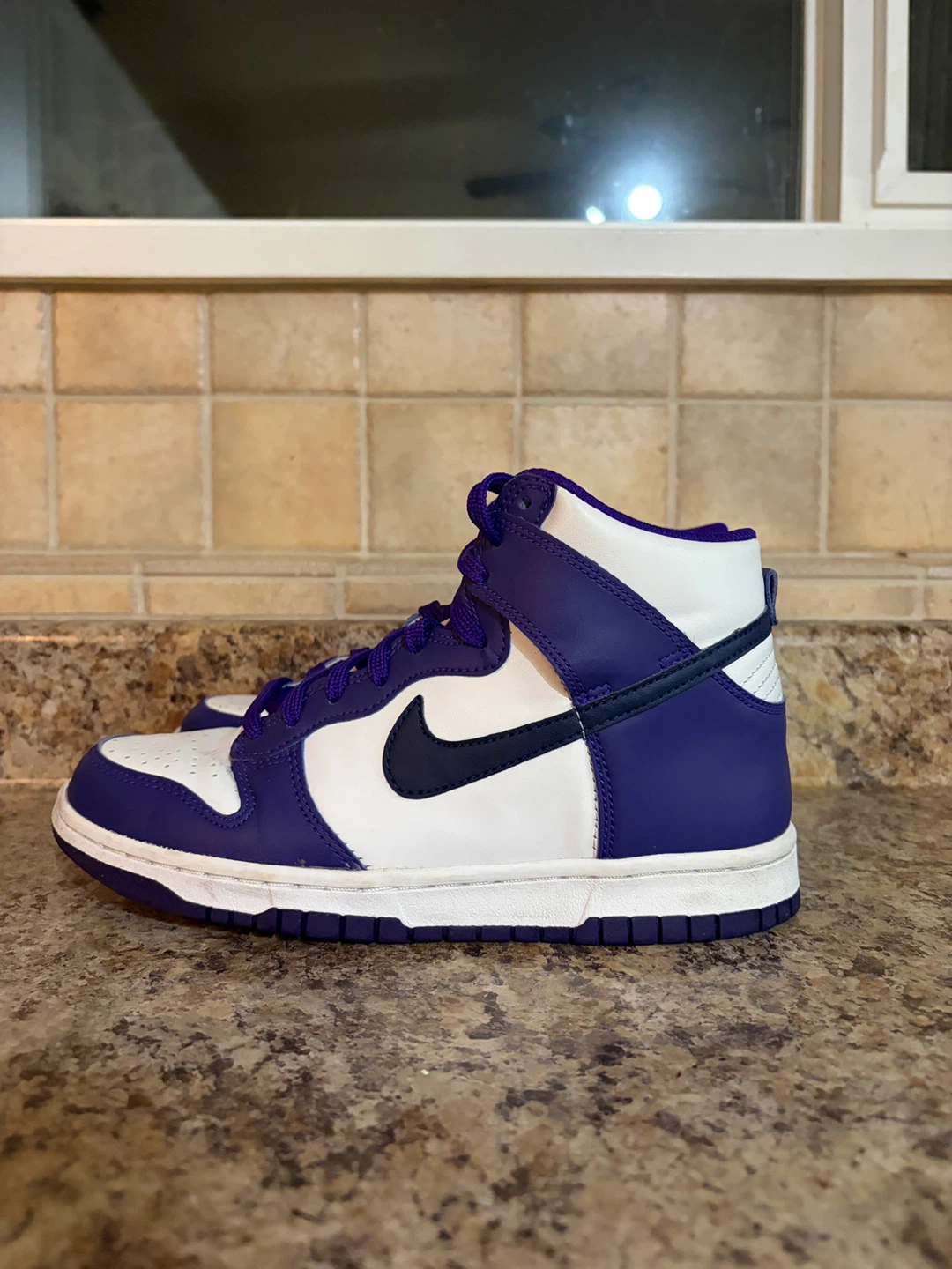 Nike Dunk High "Court Purple" "White" "Purple" Sneakers - photo 3
