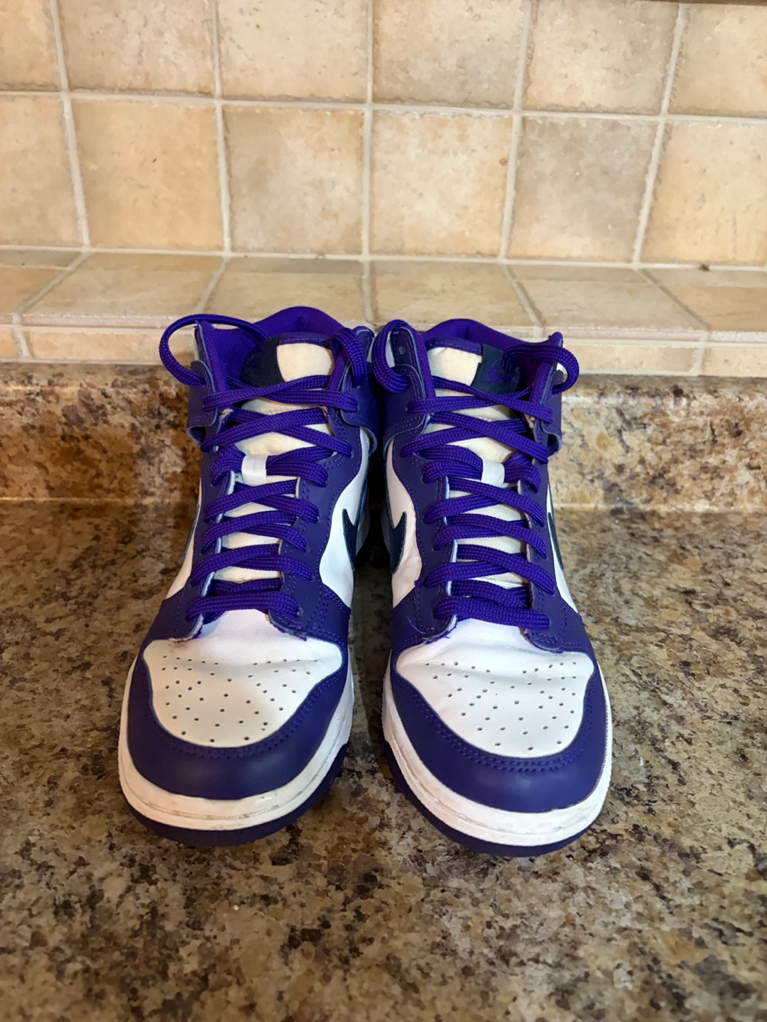 Nike Dunk High "Court Purple" "White" "Purple" Sneakers - photo 4