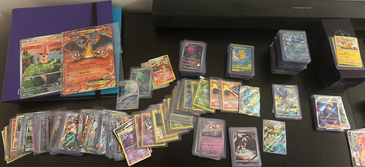 Large Collection of Pokemon Trading Cards and Accessories - photo 2