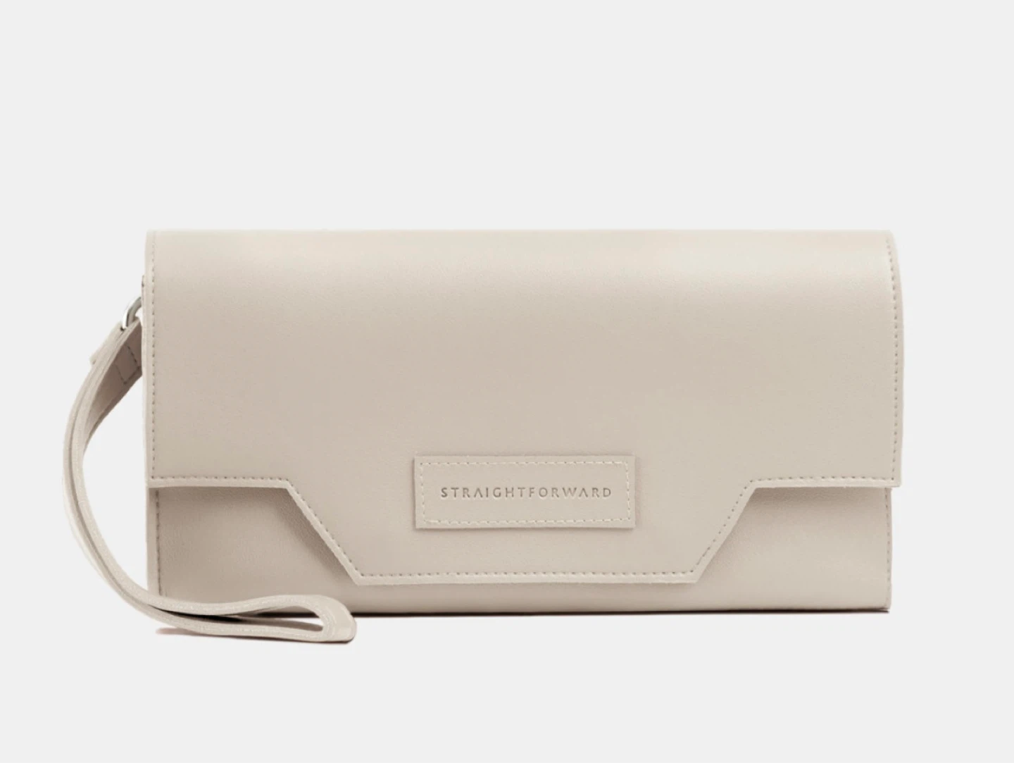 Straightforward Clutch Wallet - Beige