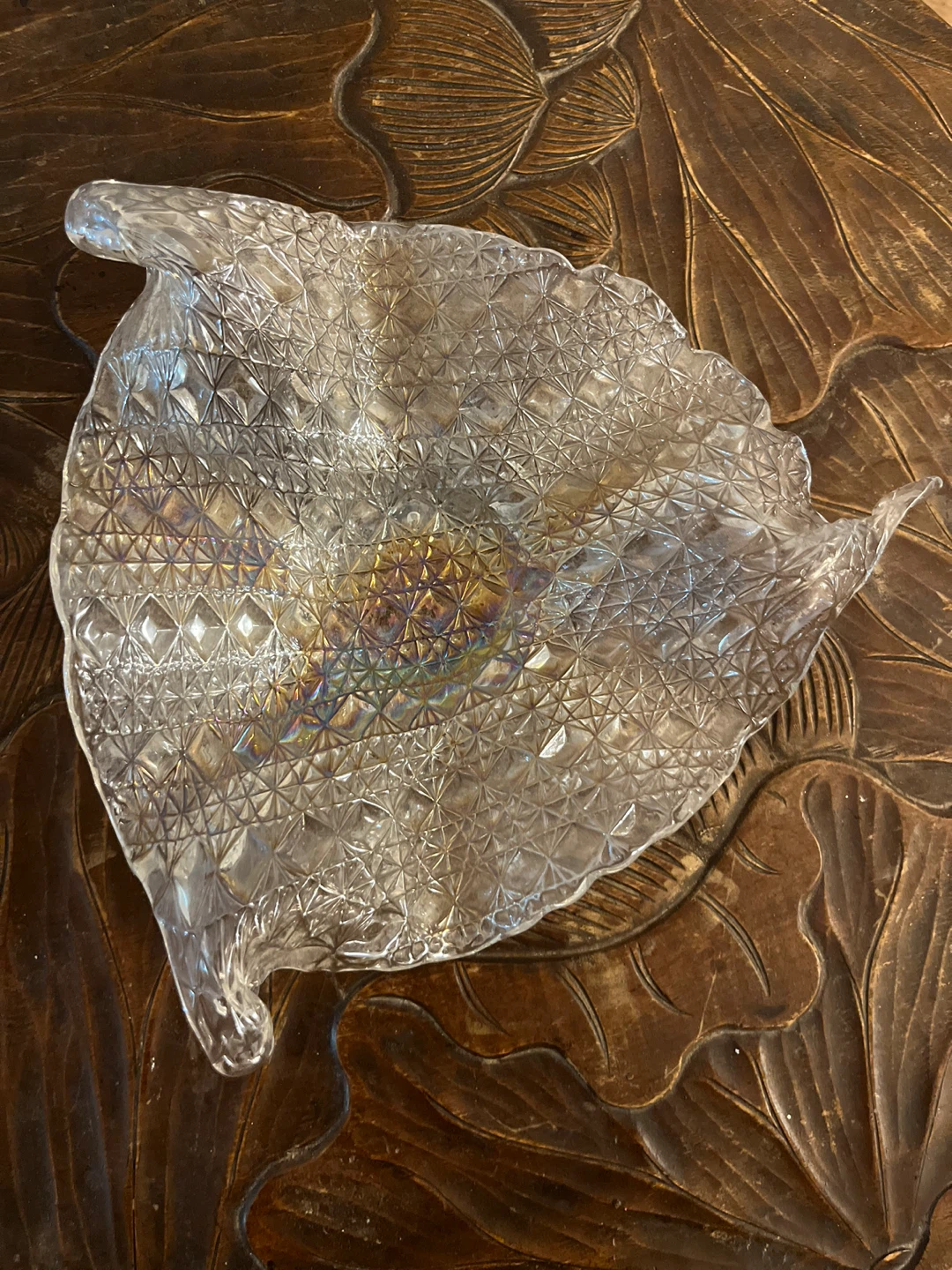 Murano stretch glass ruffled