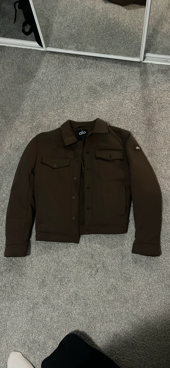 Alo Ease Trucker Brown Jacket
