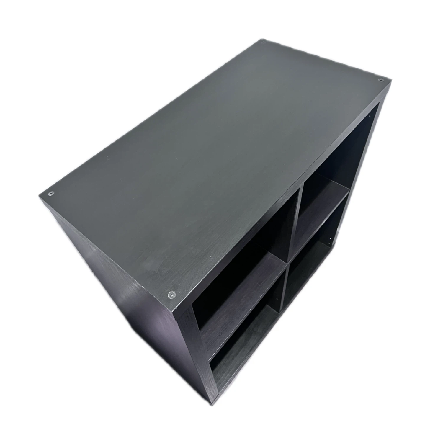 Black Cube Bookshelf (4 Compartments) - photo 2