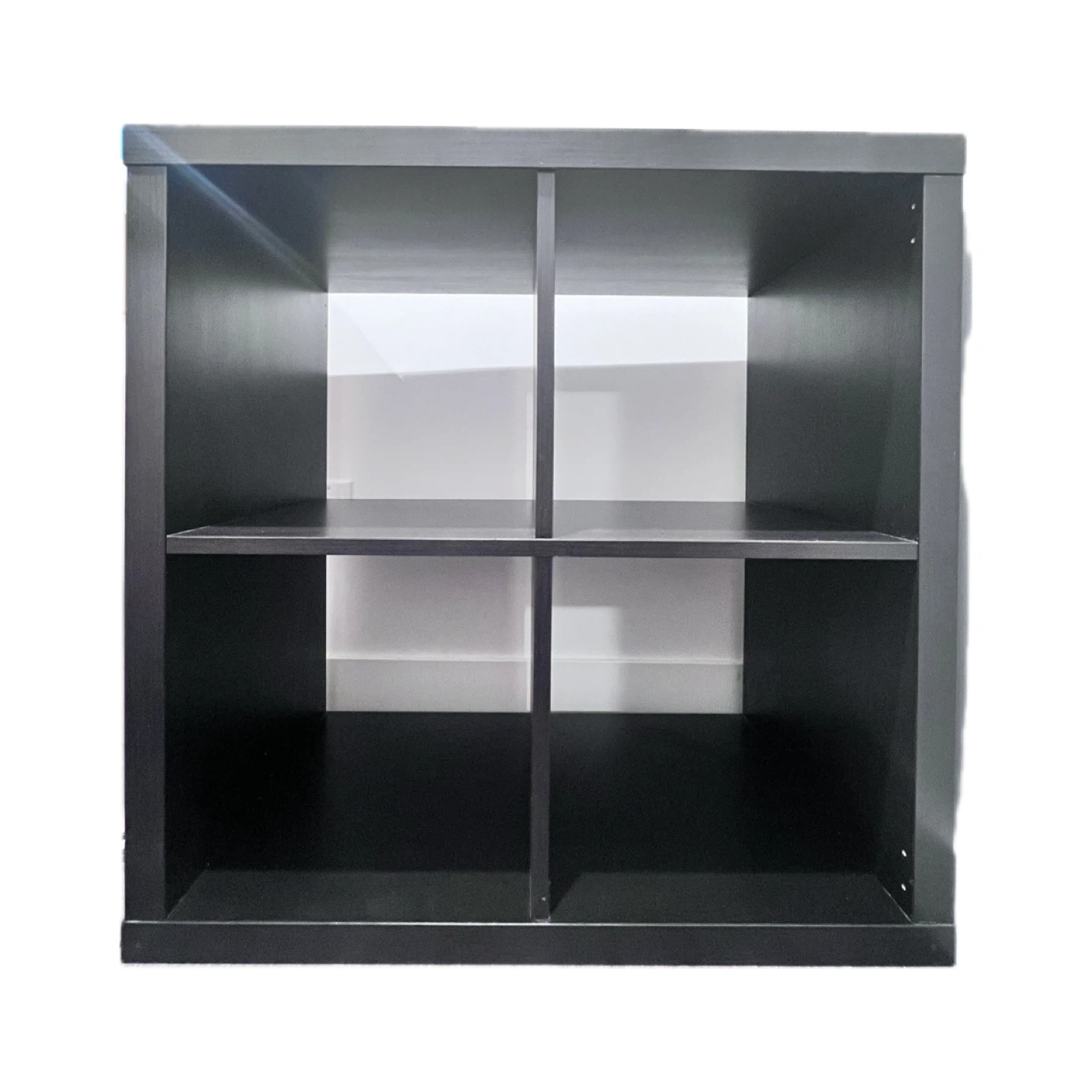Black Cube Bookshelf (4 Compartments)
