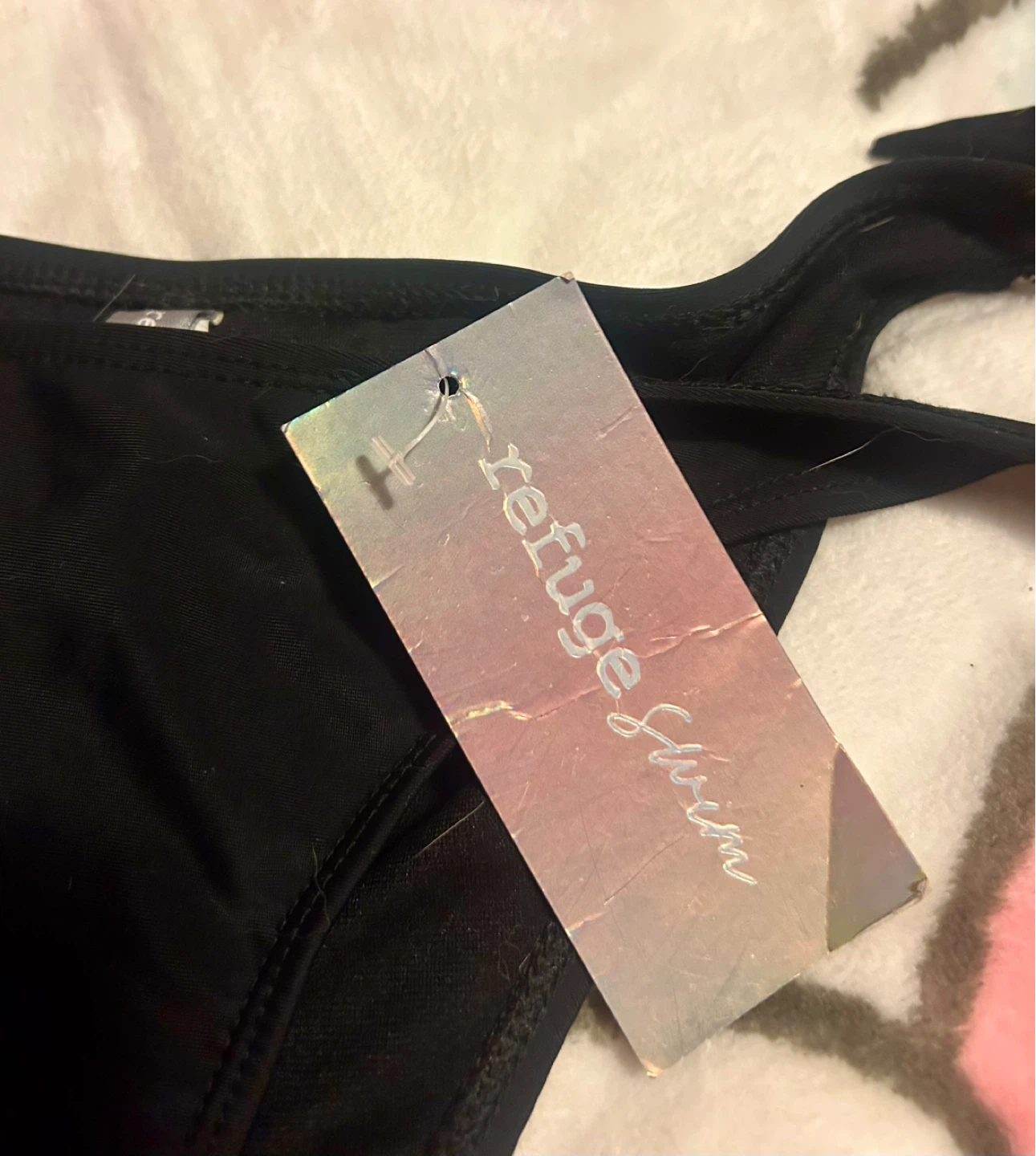 Refuge Swim Black Bikini Bottoms Size Medium - photo 2