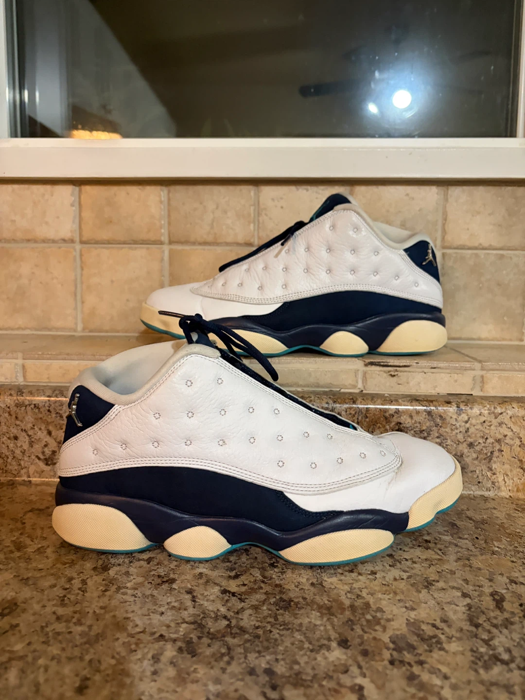 Air Jordan 13 Low White Navy Teal