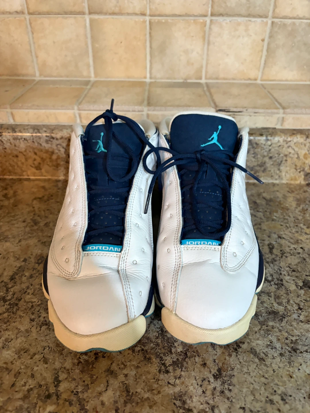 Air Jordan 13 Low White Navy Teal - photo 4