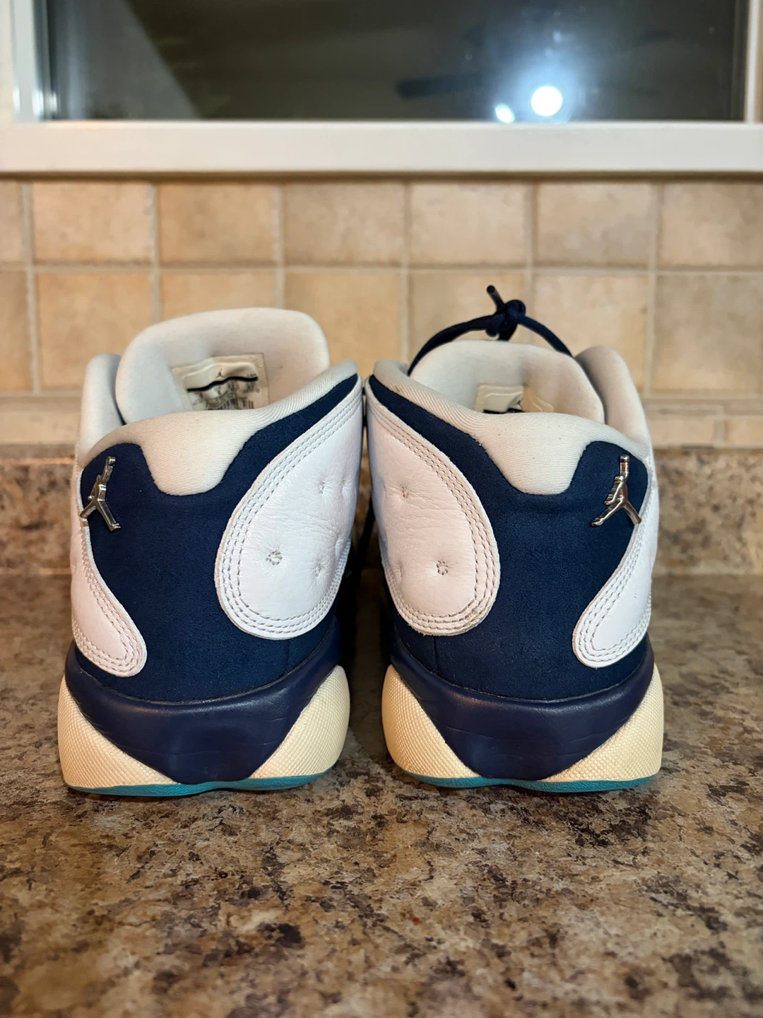 Air Jordan 13 Low White Navy Teal - photo 2