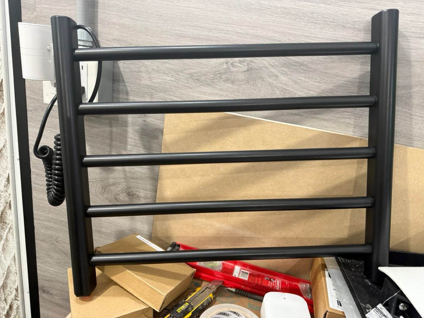 Black Electric Towel Warmer Rack - photo 3