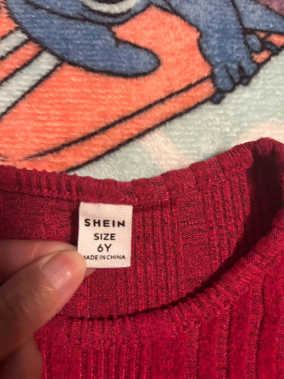 SHEIN Red Ribbed Knit Dress - Size 6Y - photo 2