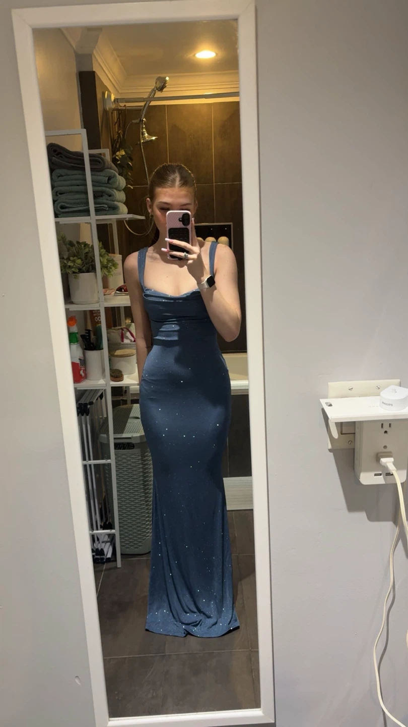Windsor blue maxi prom dress - photo 2