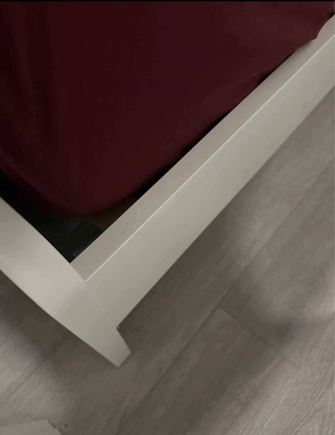 White Queen bed frame *FREE DELIVERY - photo 3