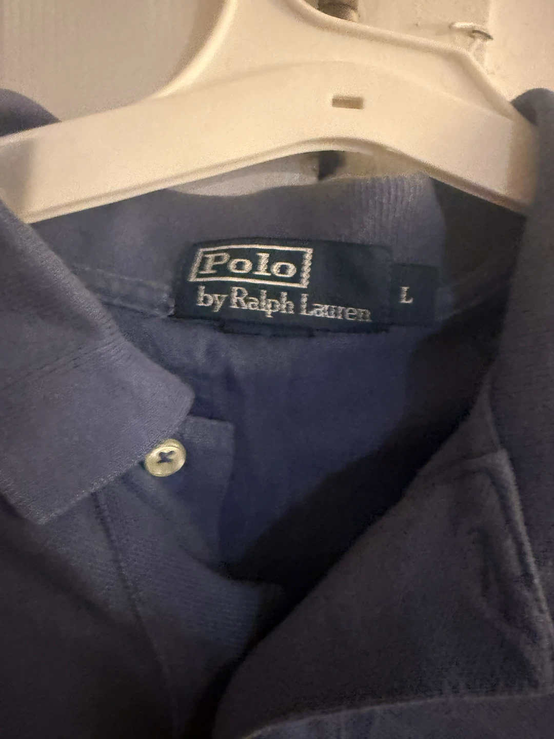 Polo by Ralph Lauren Men's Blue Polo Shirt Size L - photo 3