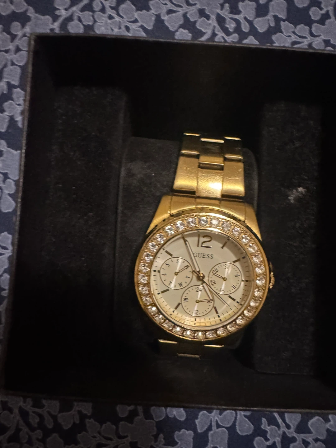 Gold Guess Watch with Crystal Bezel - photo 3