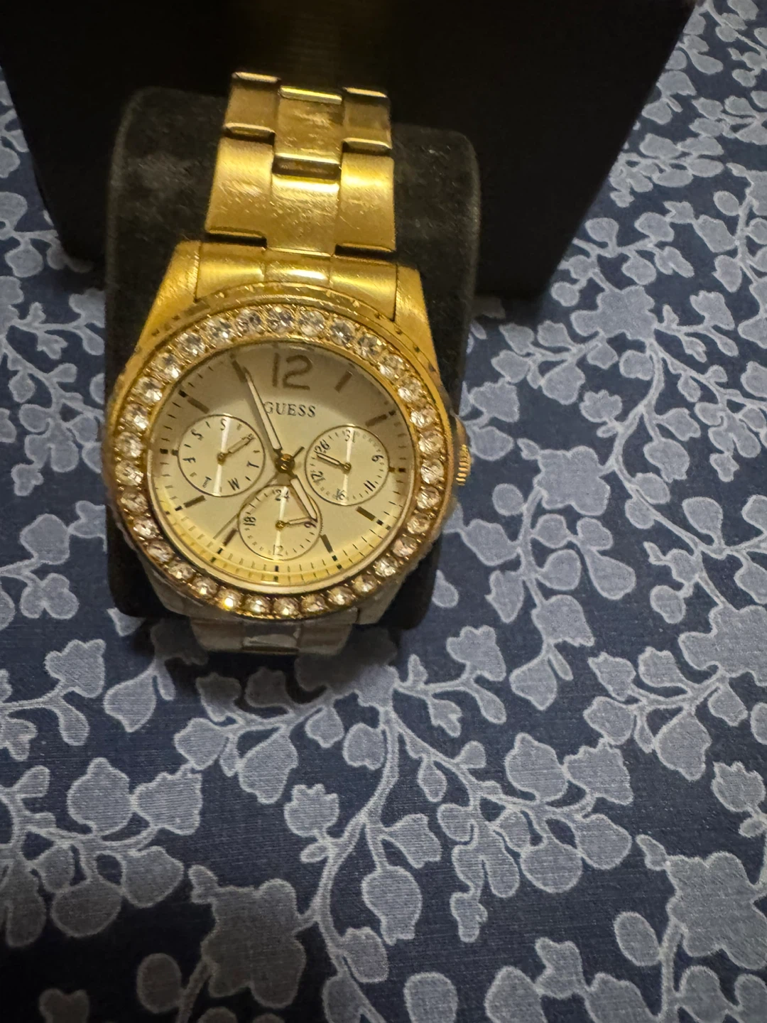 Gold Guess Watch with Crystal Bezel - photo 4