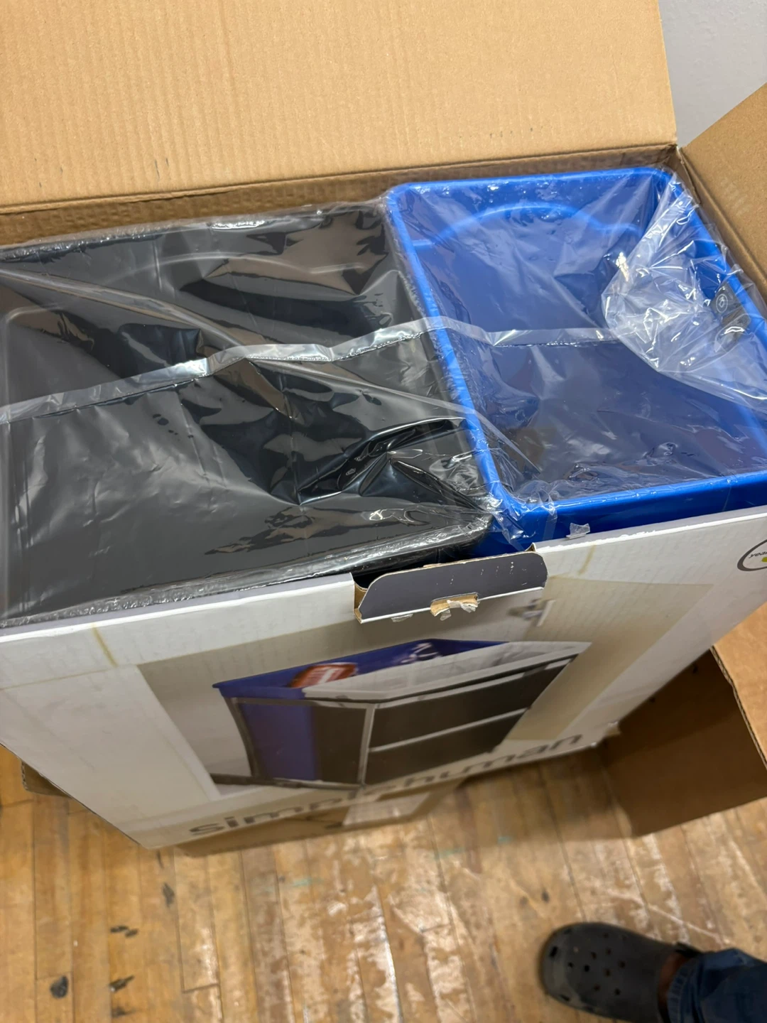 Simplehuman Dual Compartment Pull Out Trash Can - photo 5