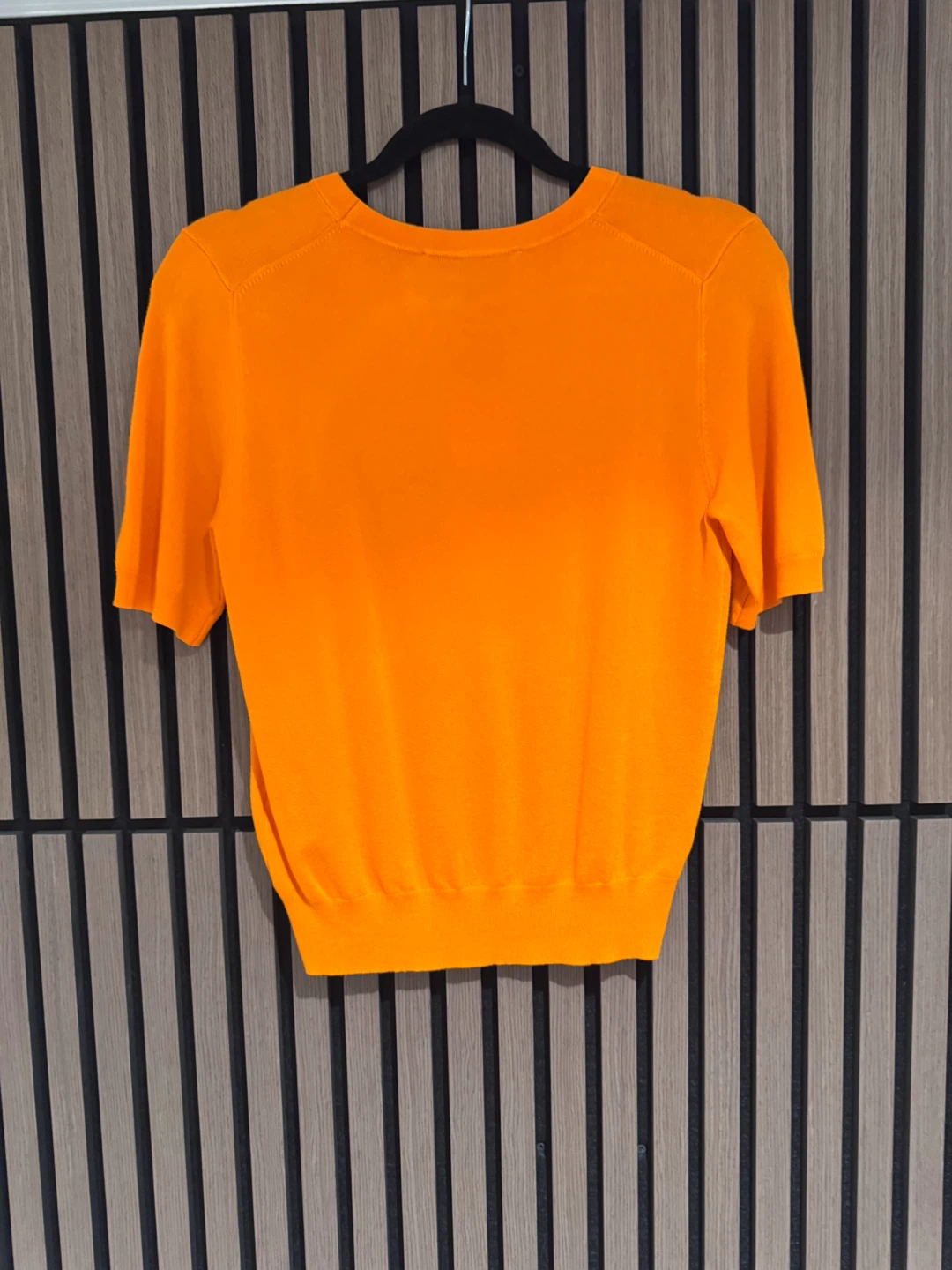 Zara Orange Knit Short Sleeve Sweater - Size XS - photo 2