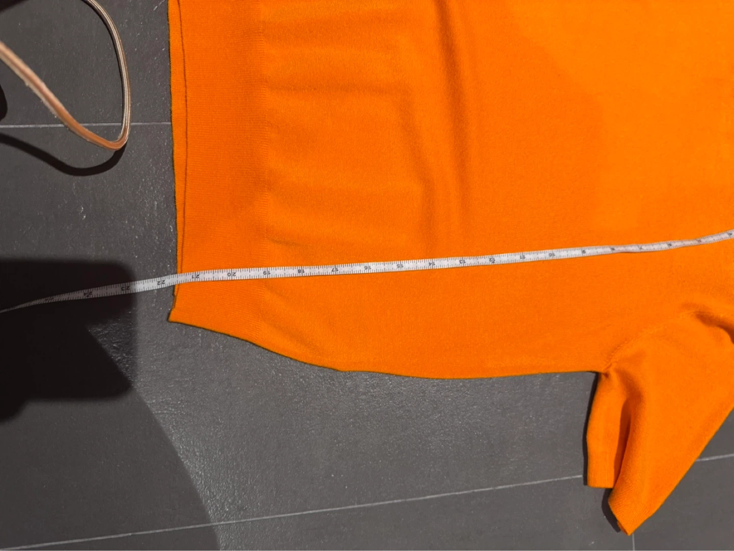 Zara Orange Knit Short Sleeve Sweater - Size XS - photo 4