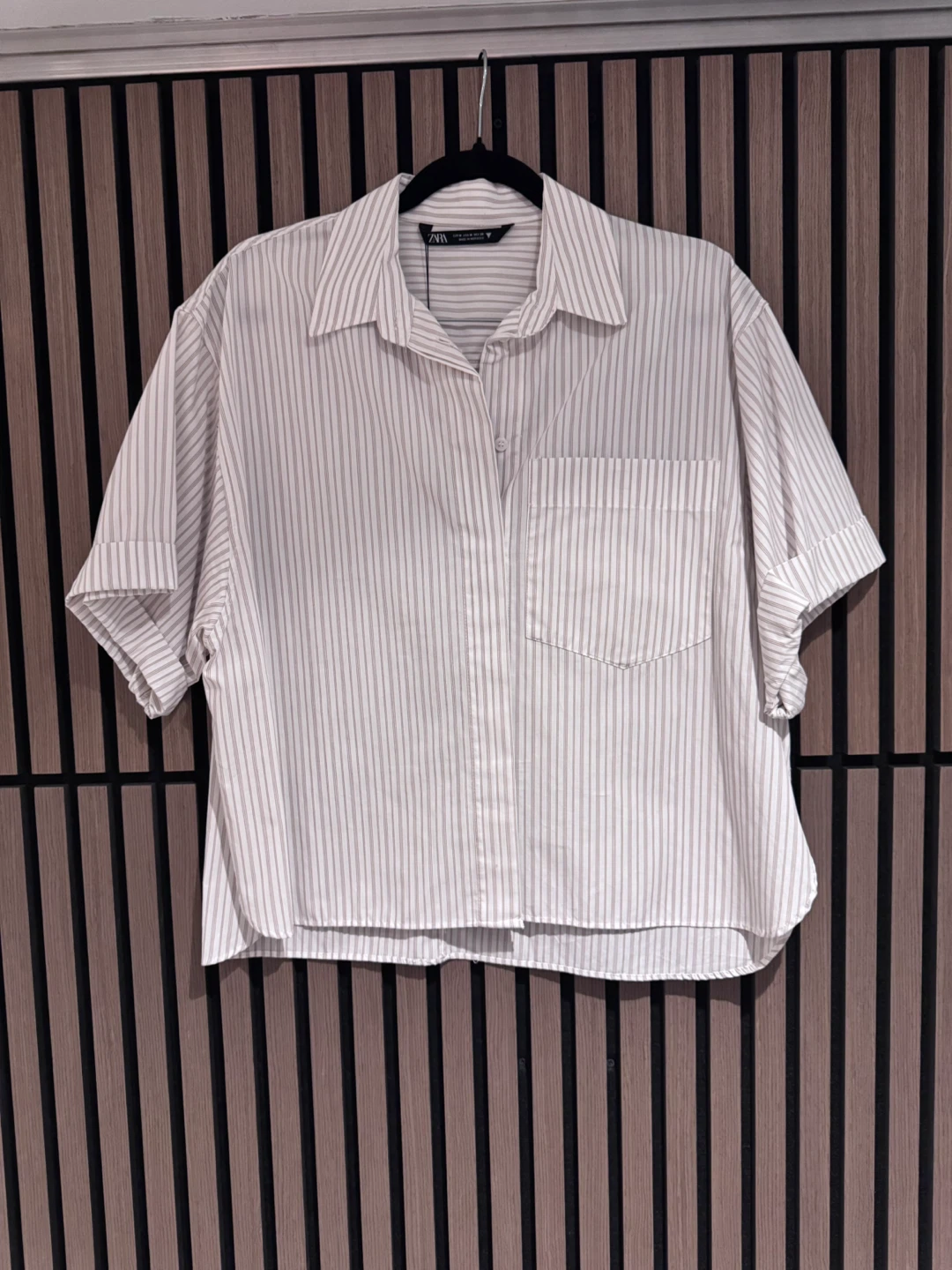 ZARA Striped Button-Up Shirt