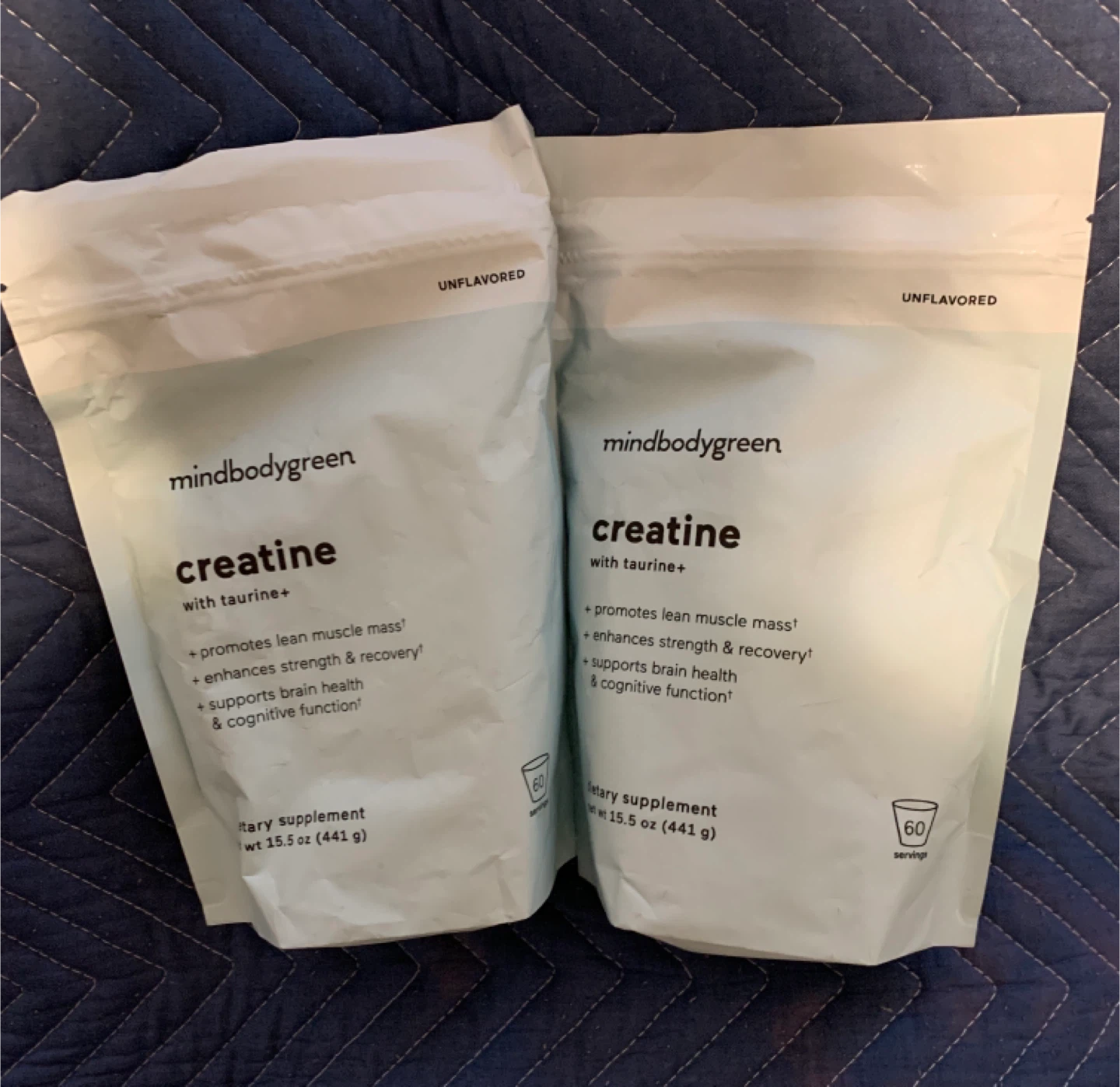 2 mindbodygreen Creatine+ with Taurine 60 Serv. (total 120)