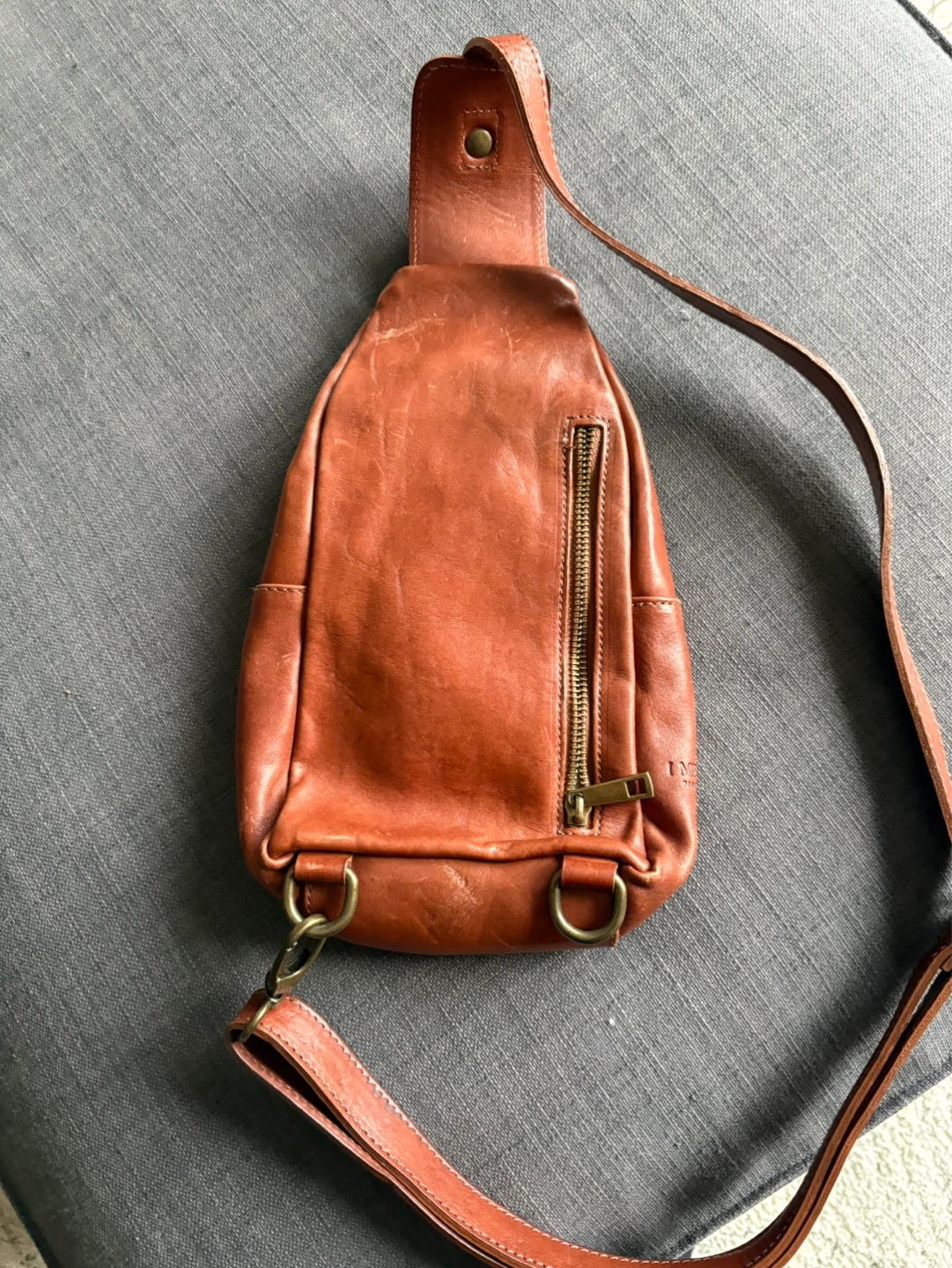Italian Brown Leather Sling Bag - photo 2