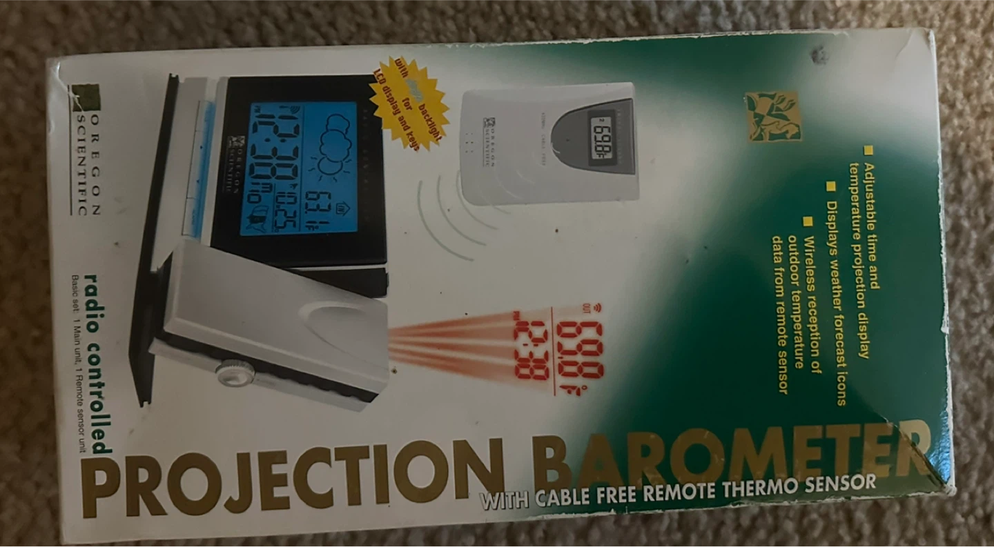 Oregon Scientific Projection Barometer with Remote Thermo Sensor