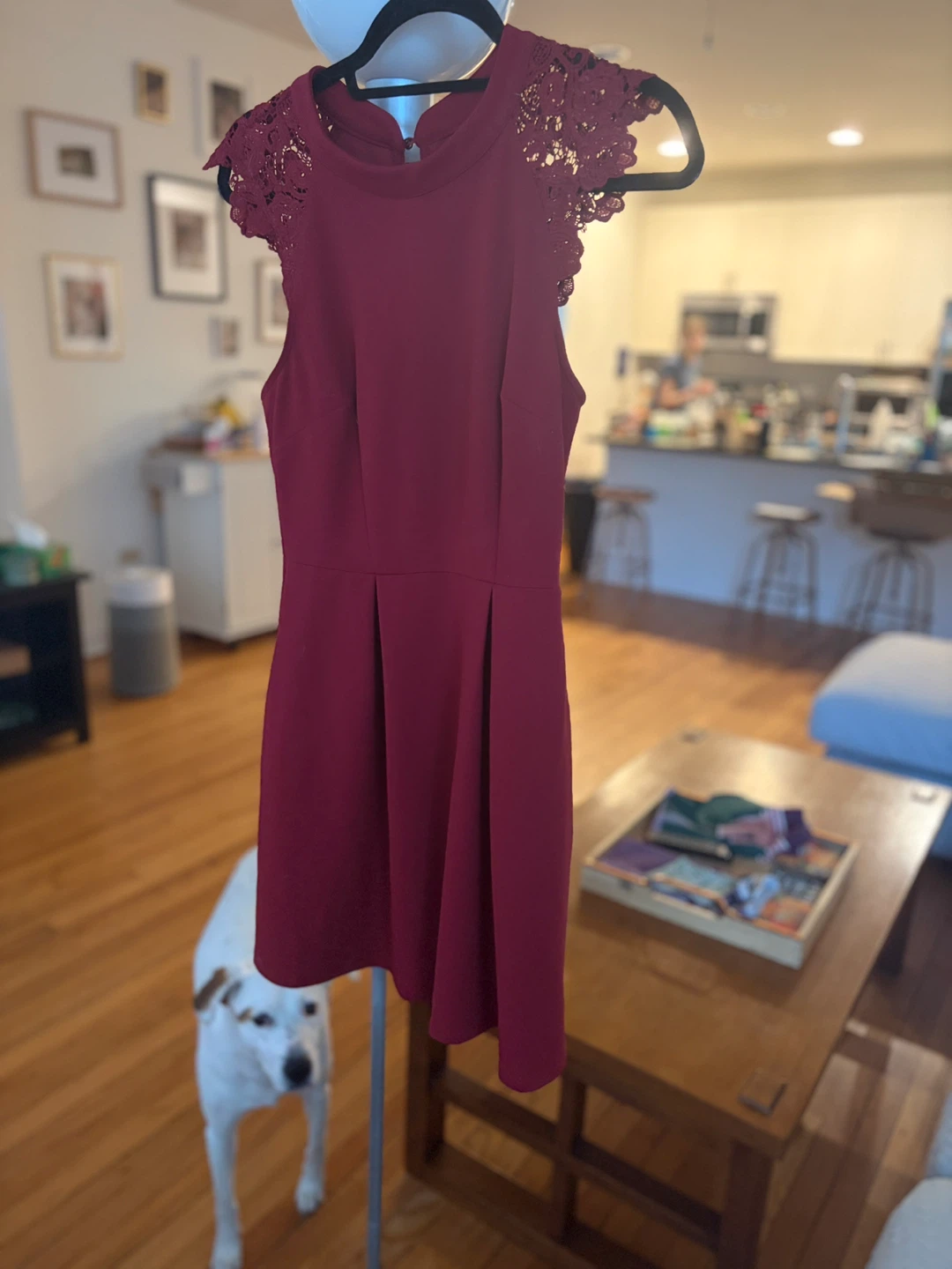 Red cocktail dress - photo 3