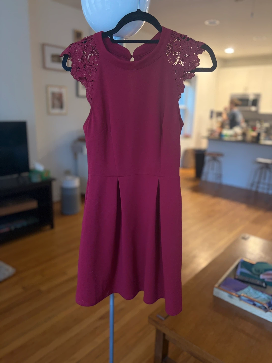 Red cocktail dress