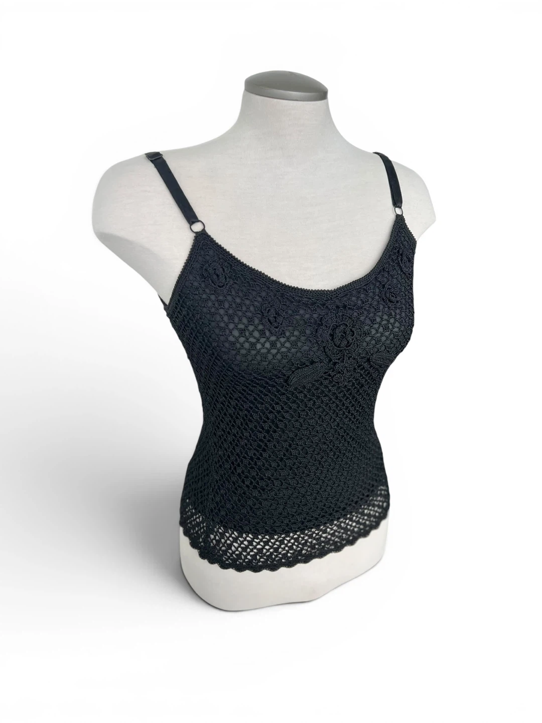 Simon Chang Floral Netted Tank Top - photo 2
