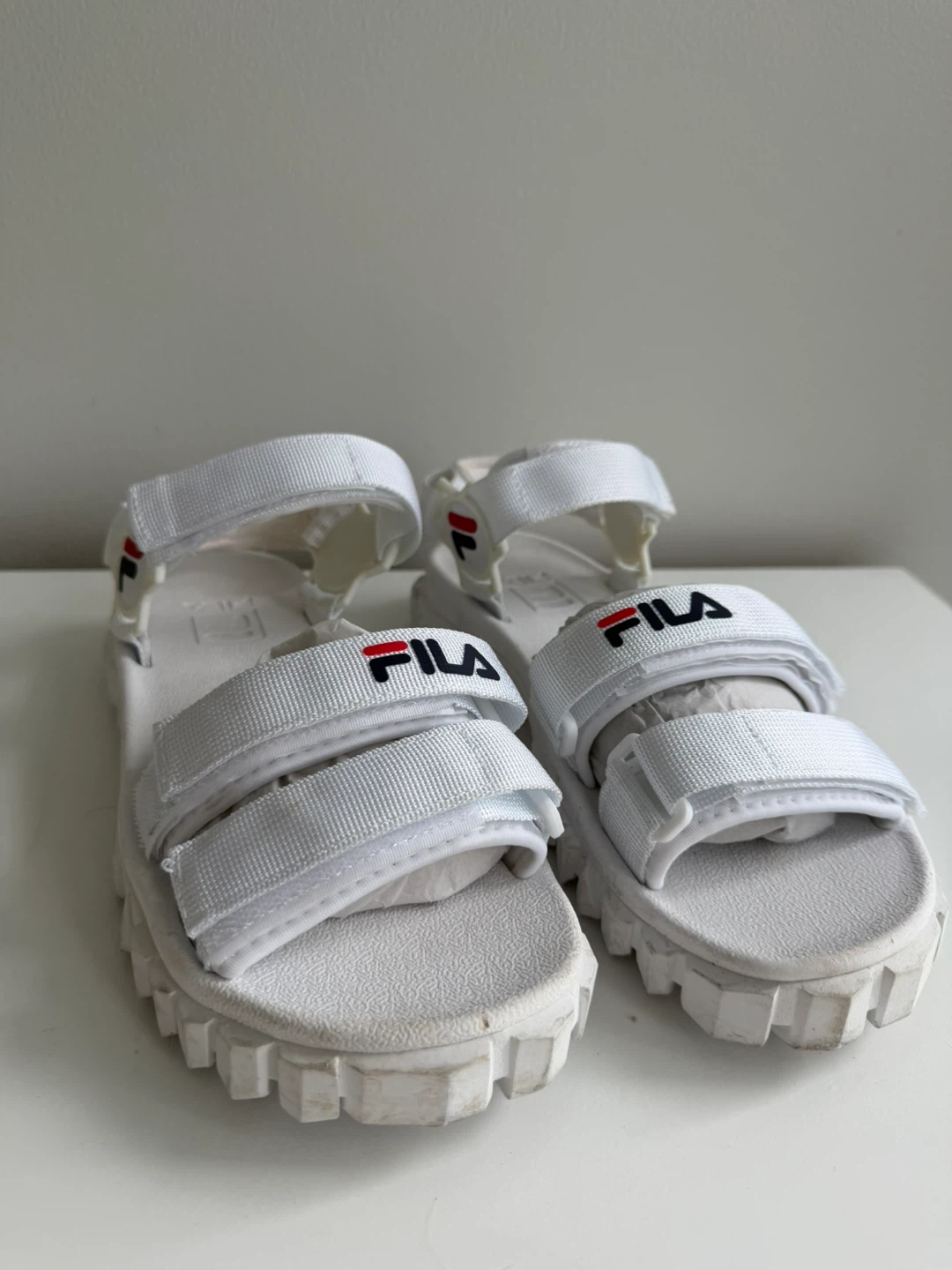 White Fila Sport Sandals